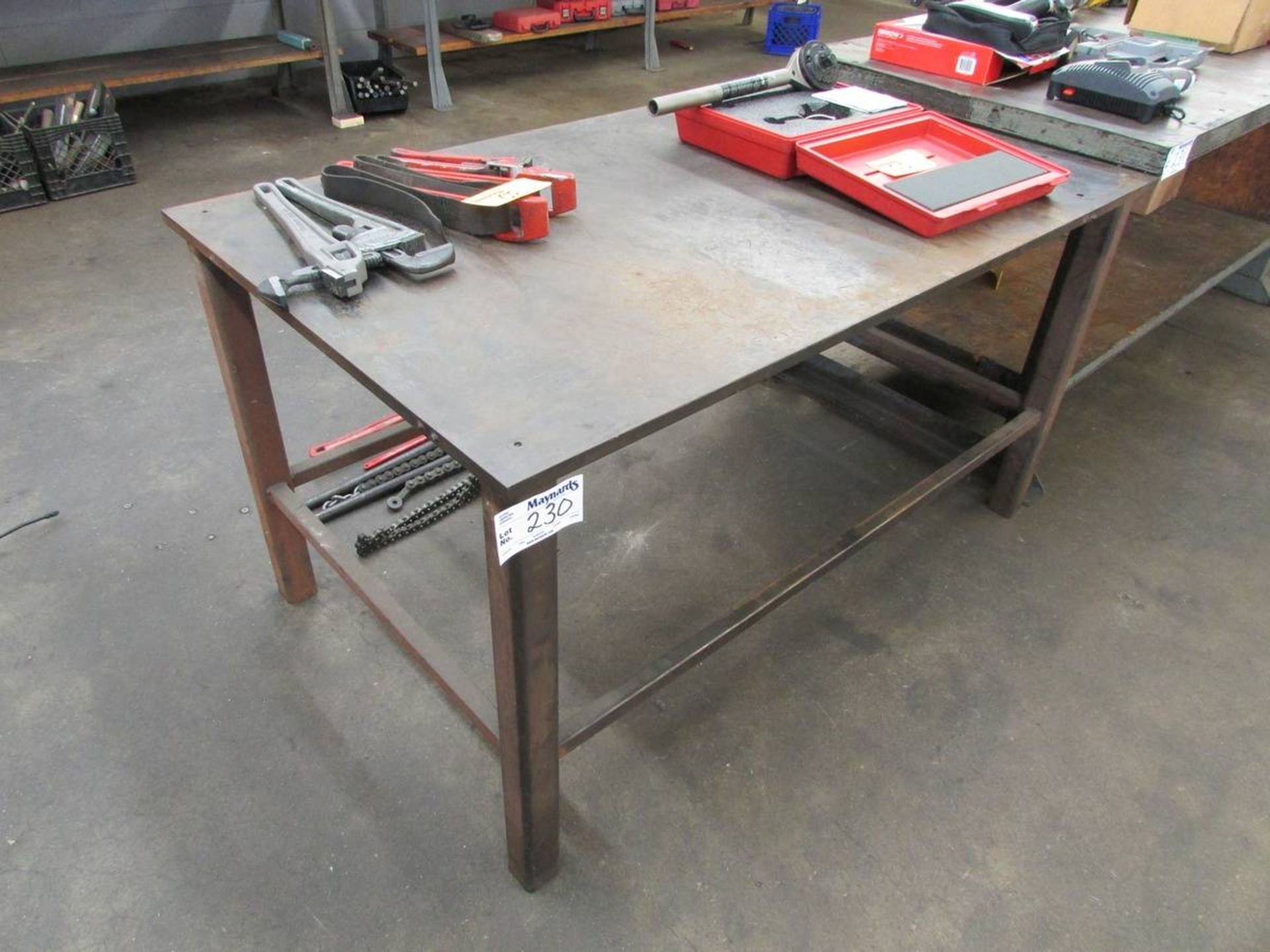 5'x3' Steel Top Fabrication Table