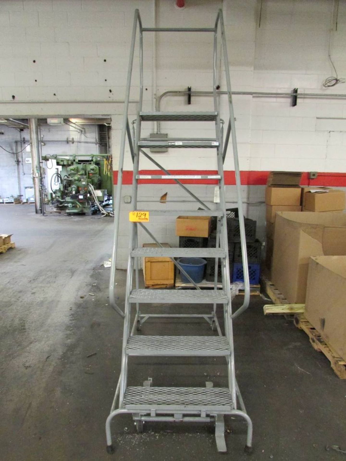 Uline M416 8-Step Rolling Safety Staircase/Platforms - Image 2 of 2