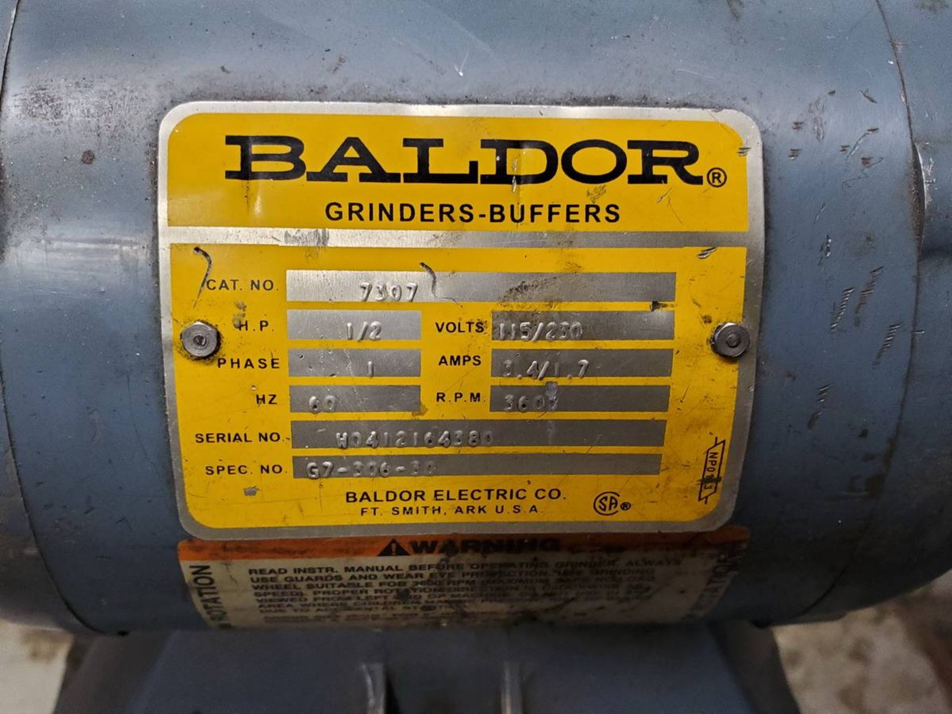 Baldor Grinder-Buffer - Image 3 of 3
