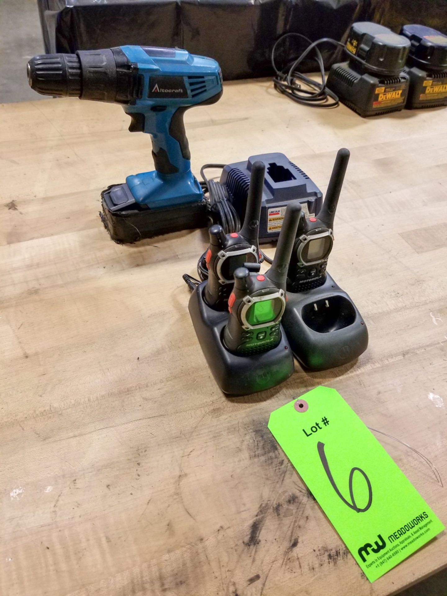 Assorted Power Tools to Include: Altocraft 3/8" Drill with Battery; etc.