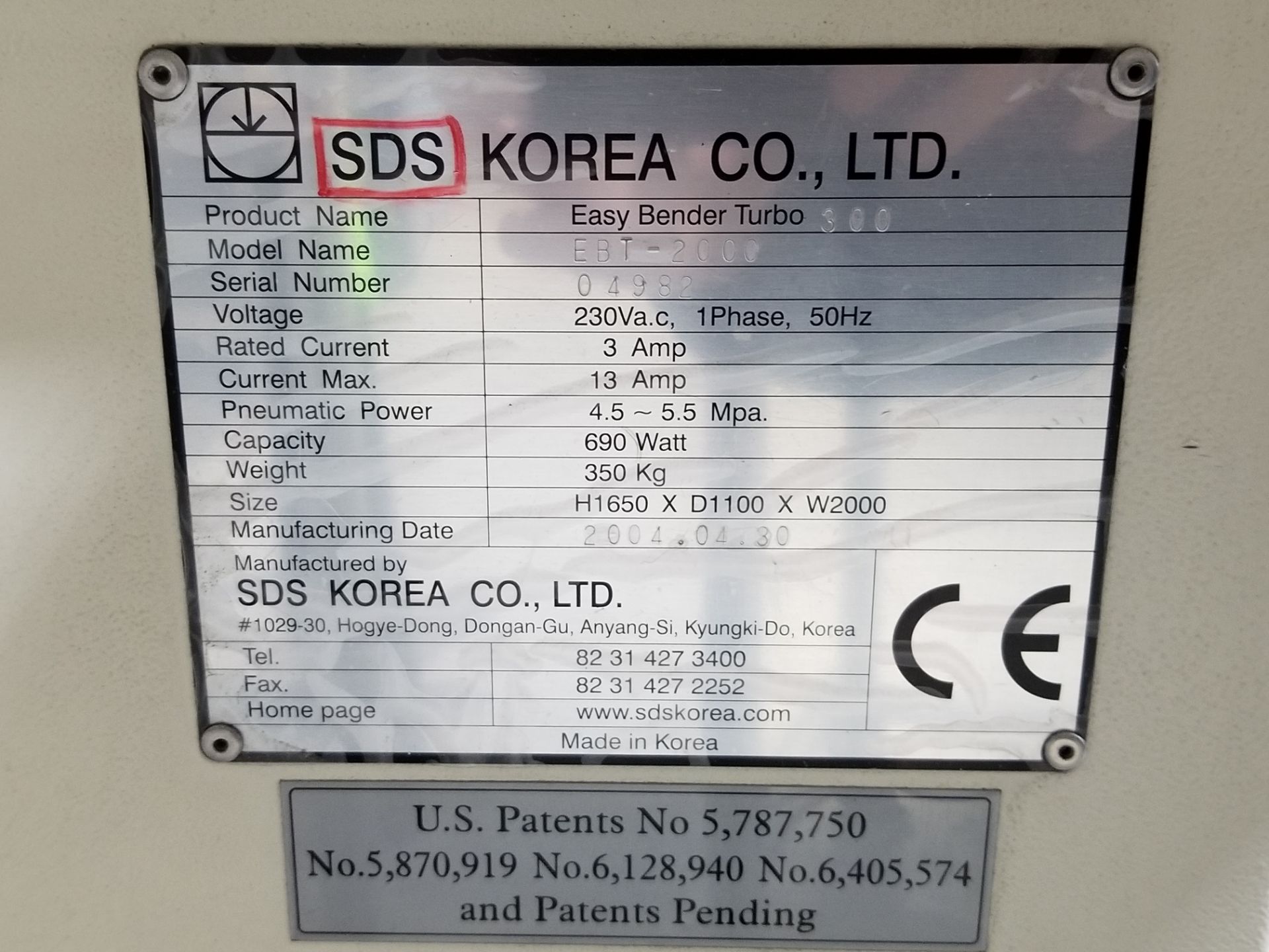 SDS Korea CO. Model EBT-2000 Automated Steel Rule Knife Bender - Image 4 of 7