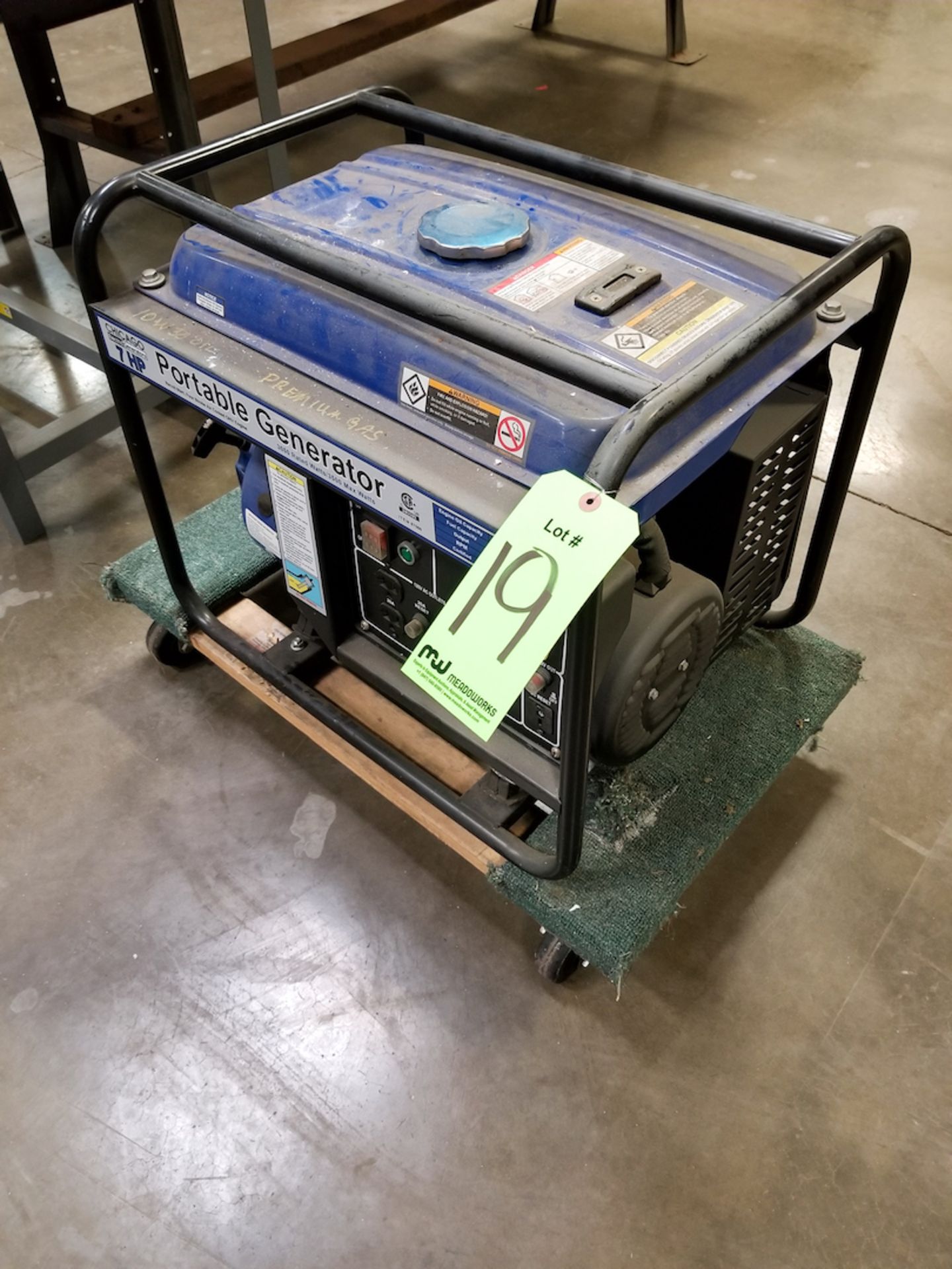 Chicago Portable Generator 7HP, 3500 Max Watts