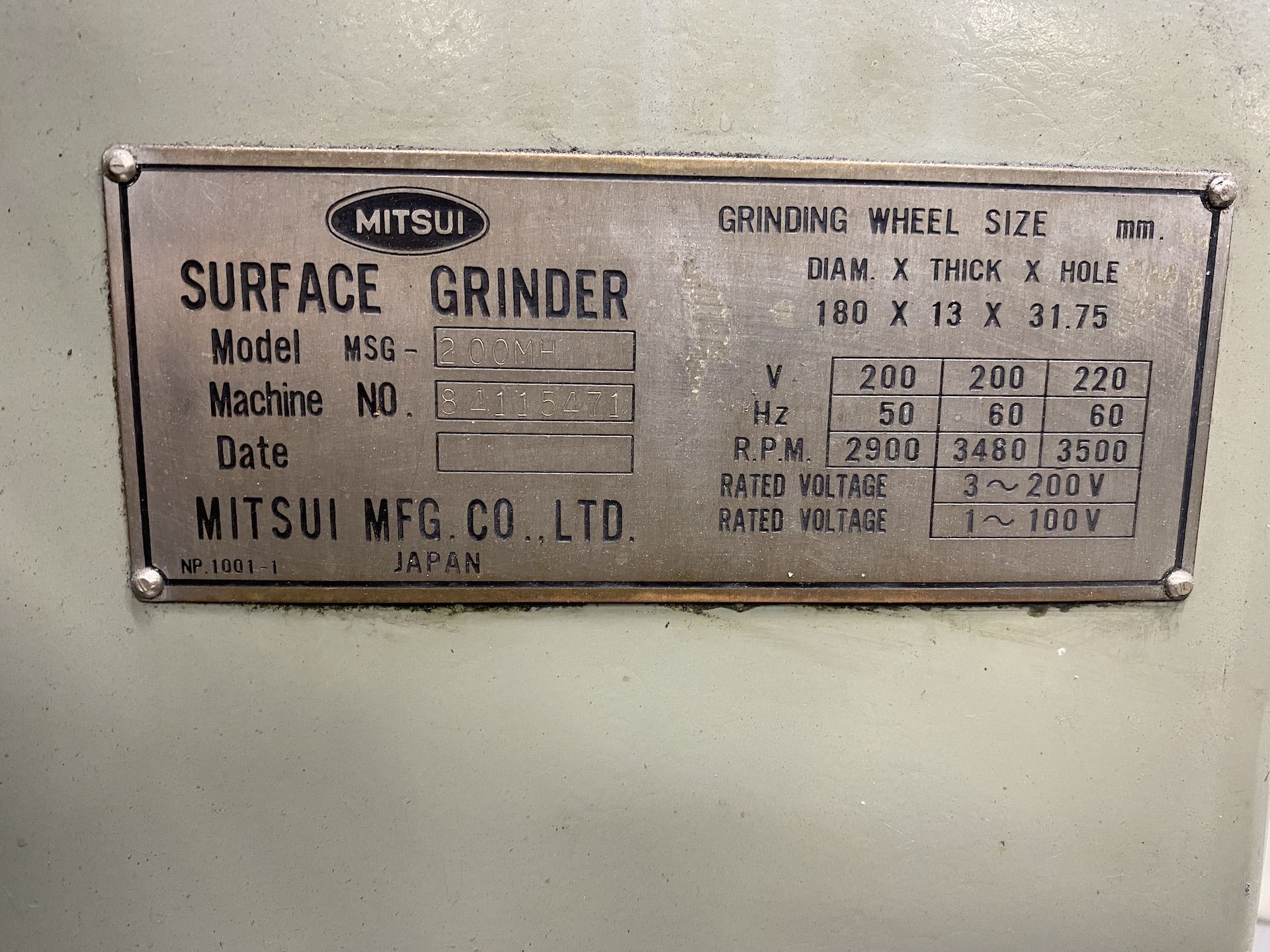 Mitsui MSG-200MH Surface Grinder - Image 8 of 8