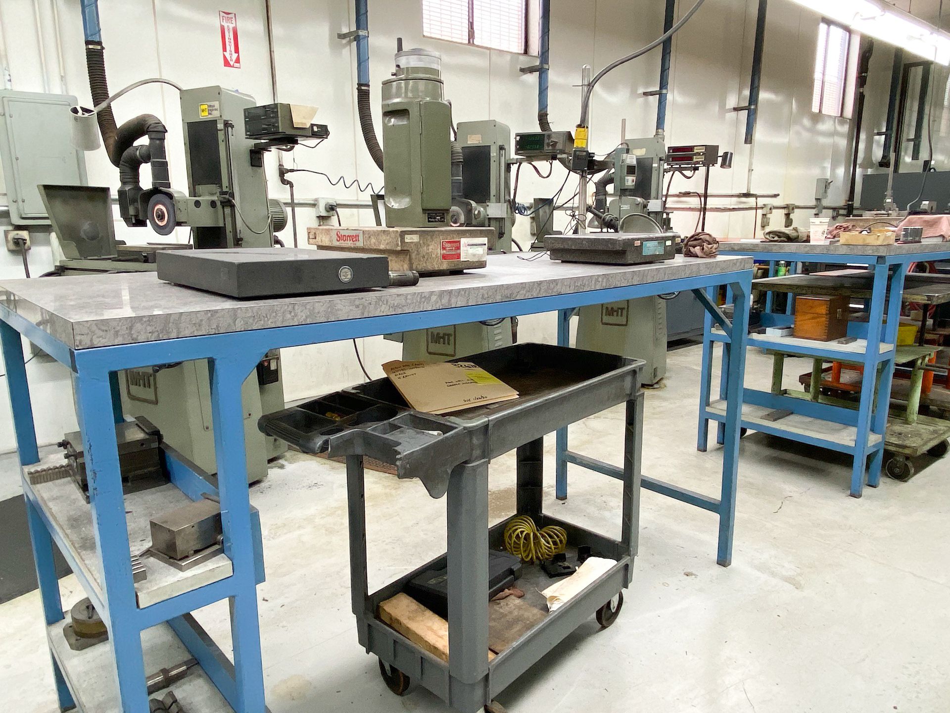 Work Table with Shelving (Blue)