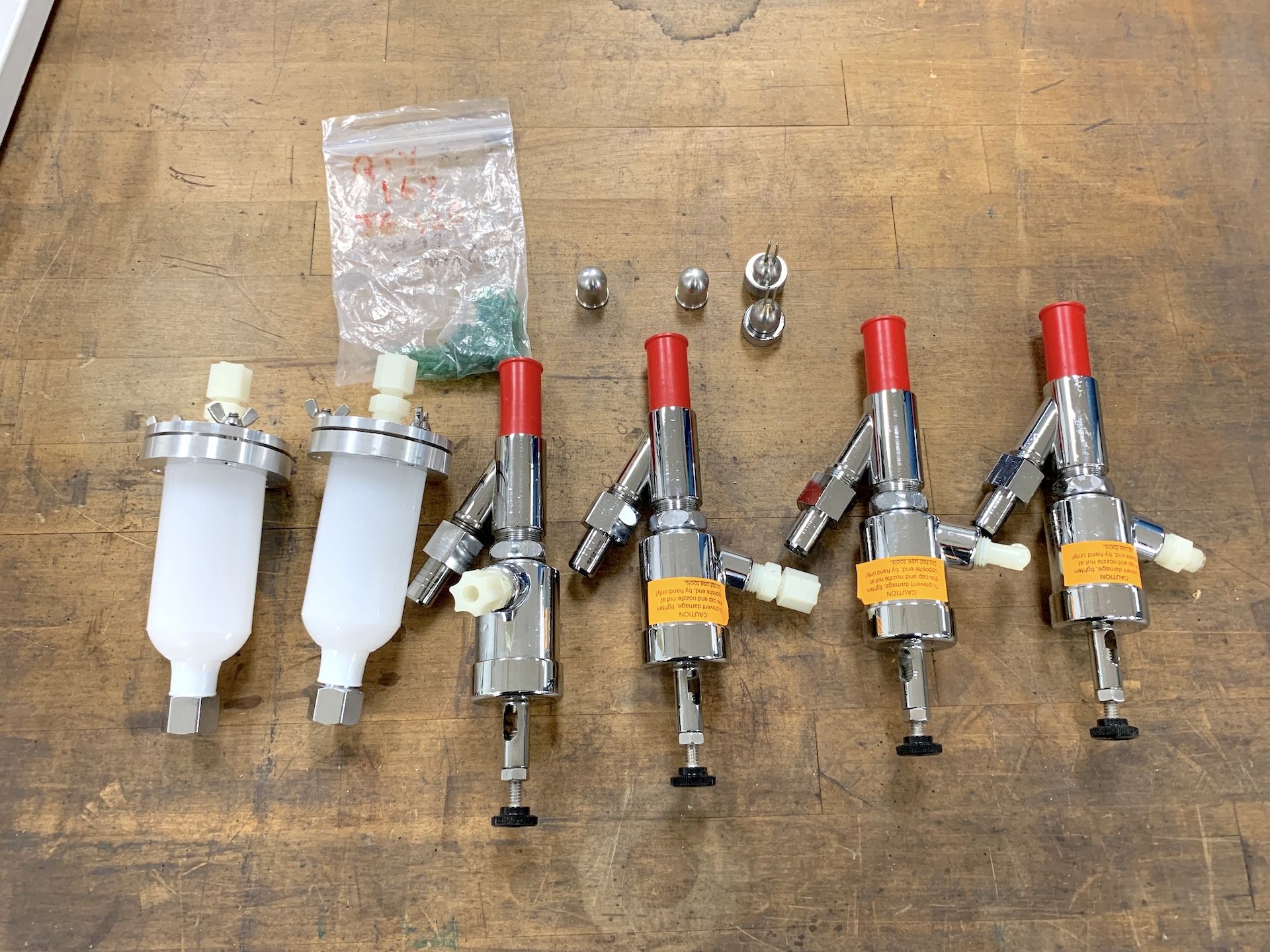 Lot of Fusion Inc Solder/Braze Paste Dispence Guns and small Parts