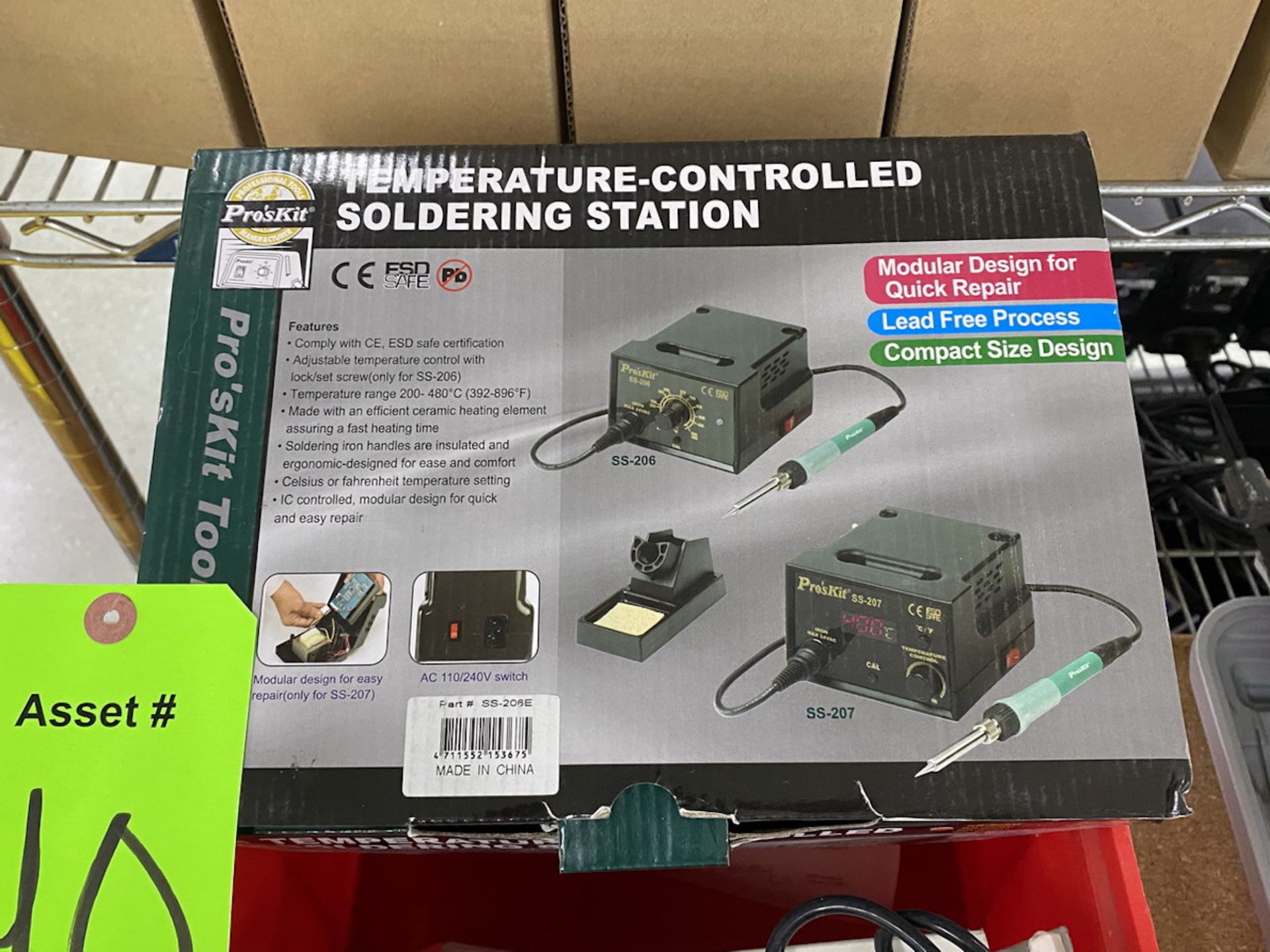 Pro's Kit Model SS-207, Temperature Controlled Soldering Station - Image 2 of 4