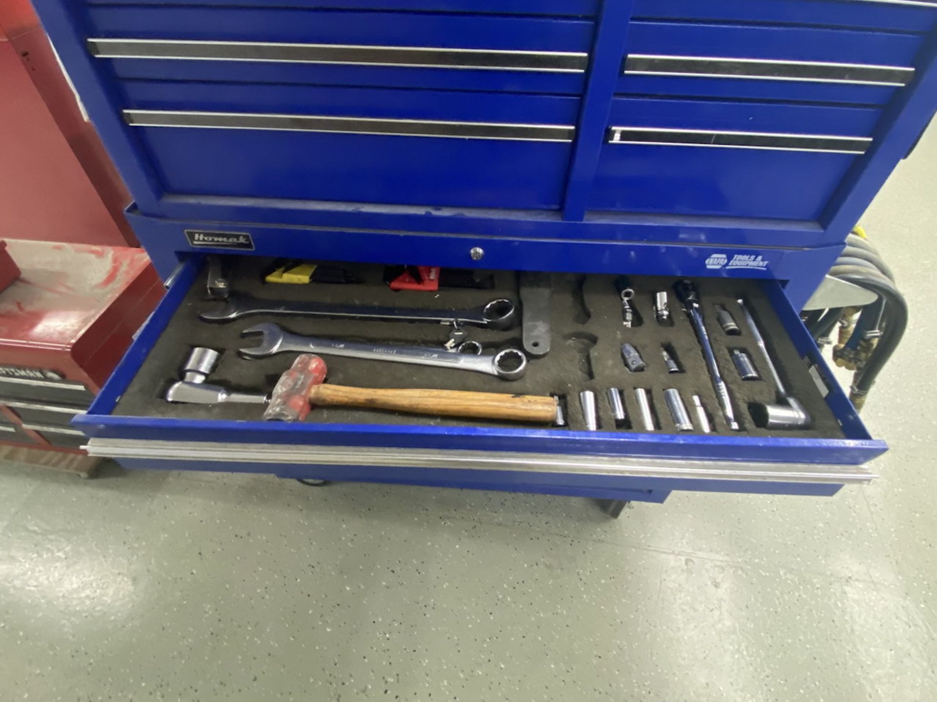 Homak 42"x 18" Tool Box & Contents Incl. Screwdrivers, Pliers, Eye Bolts, Air Hoses, Hose Fittings - Image 8 of 14