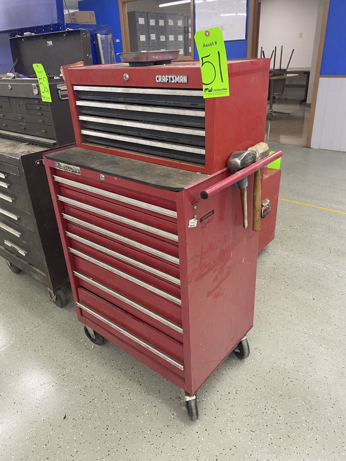 Craftsman 27" x 18" Tool Box with Contents incl. Screwdrivers, Rubber Hammers, and Wrenches - Image 2 of 11