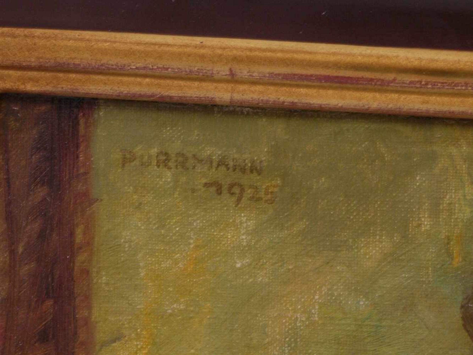 Purrmann, Karl (1877-1966) - Sitzende Schöne 1925Weiblicher Akt, auf der Kante eines Bettes - Bild 3 aus 4