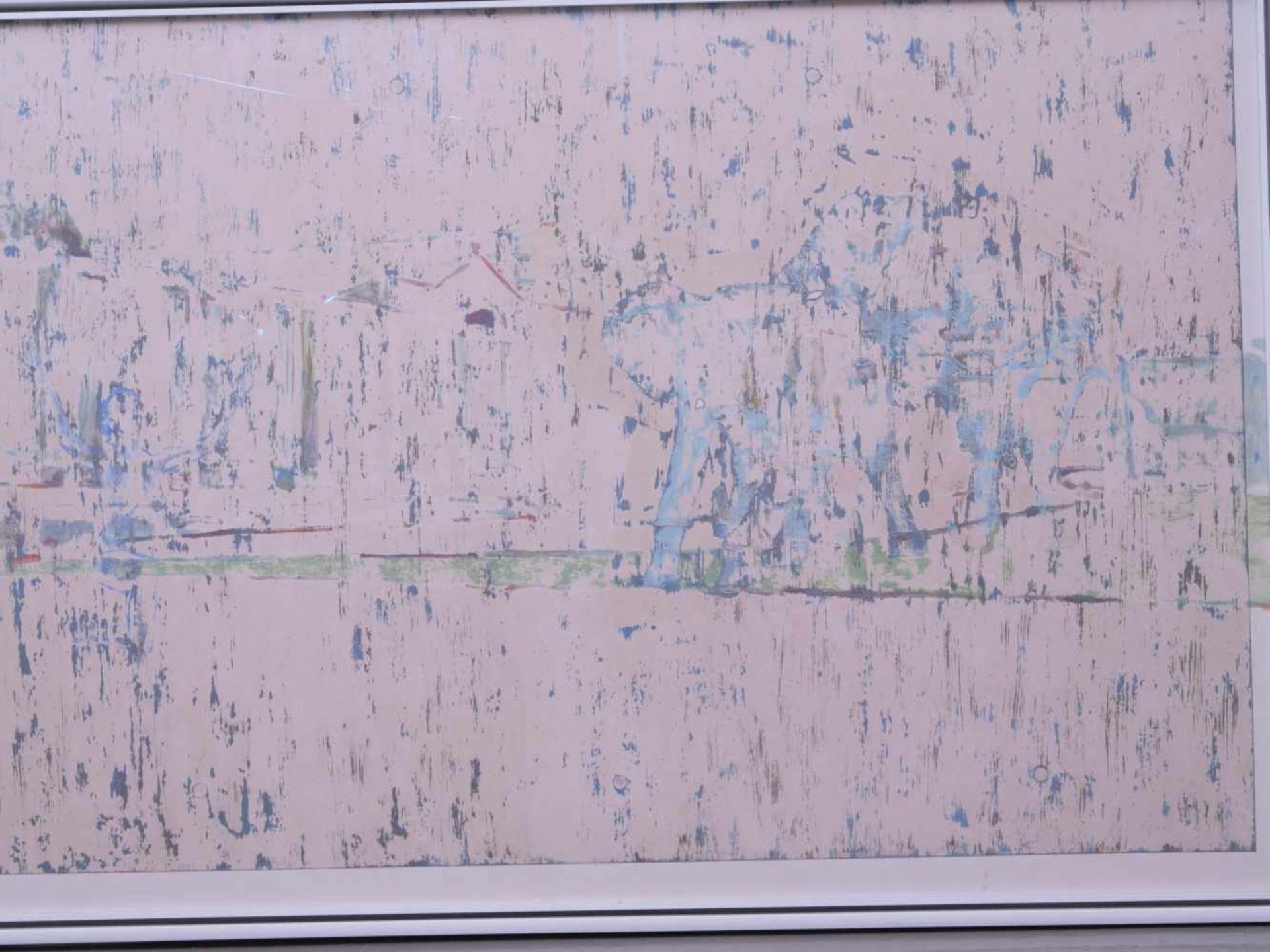 Dauphin, Peter genannt Muth (Nürnberg 1957) - Großformatiges Gemälde SavanneAbstraktes Querformat, - Image 2 of 3