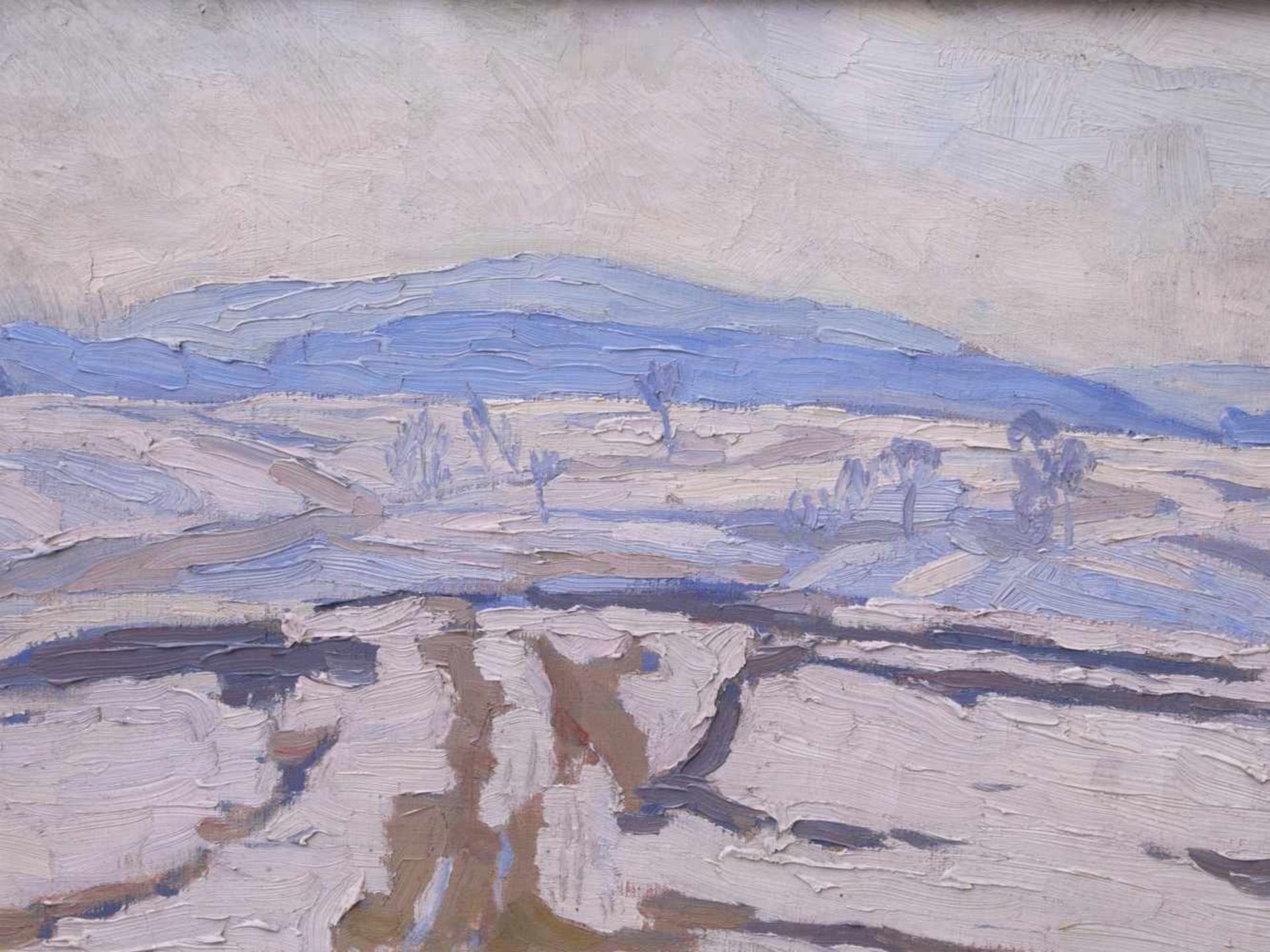 Schwemmer, Friedrich Rudolf (vor 1900 nach 1940) - Winterlandschaft um 1915Expressionistische - Image 4 of 5