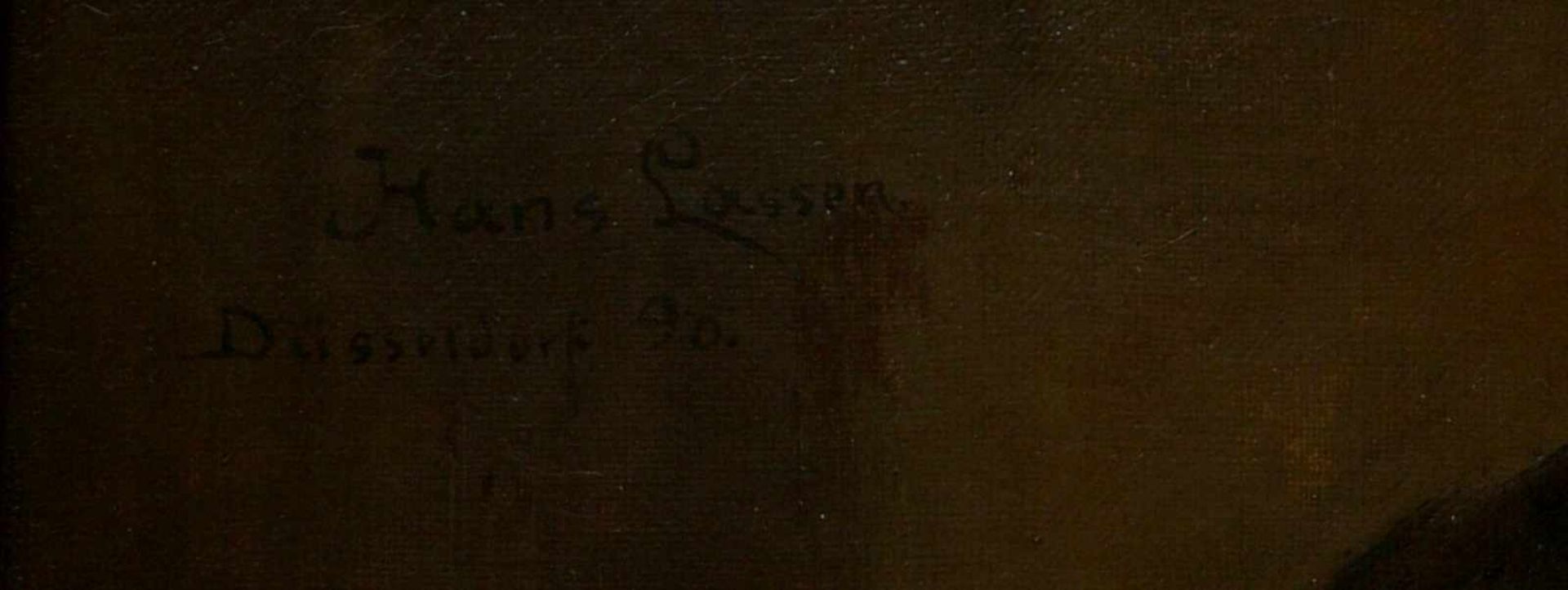 Lassen, Hans August (1857-1931) - Rauchender Jüngling Düsseldorf 1890Den Betrachter mit dem - Bild 5 aus 6