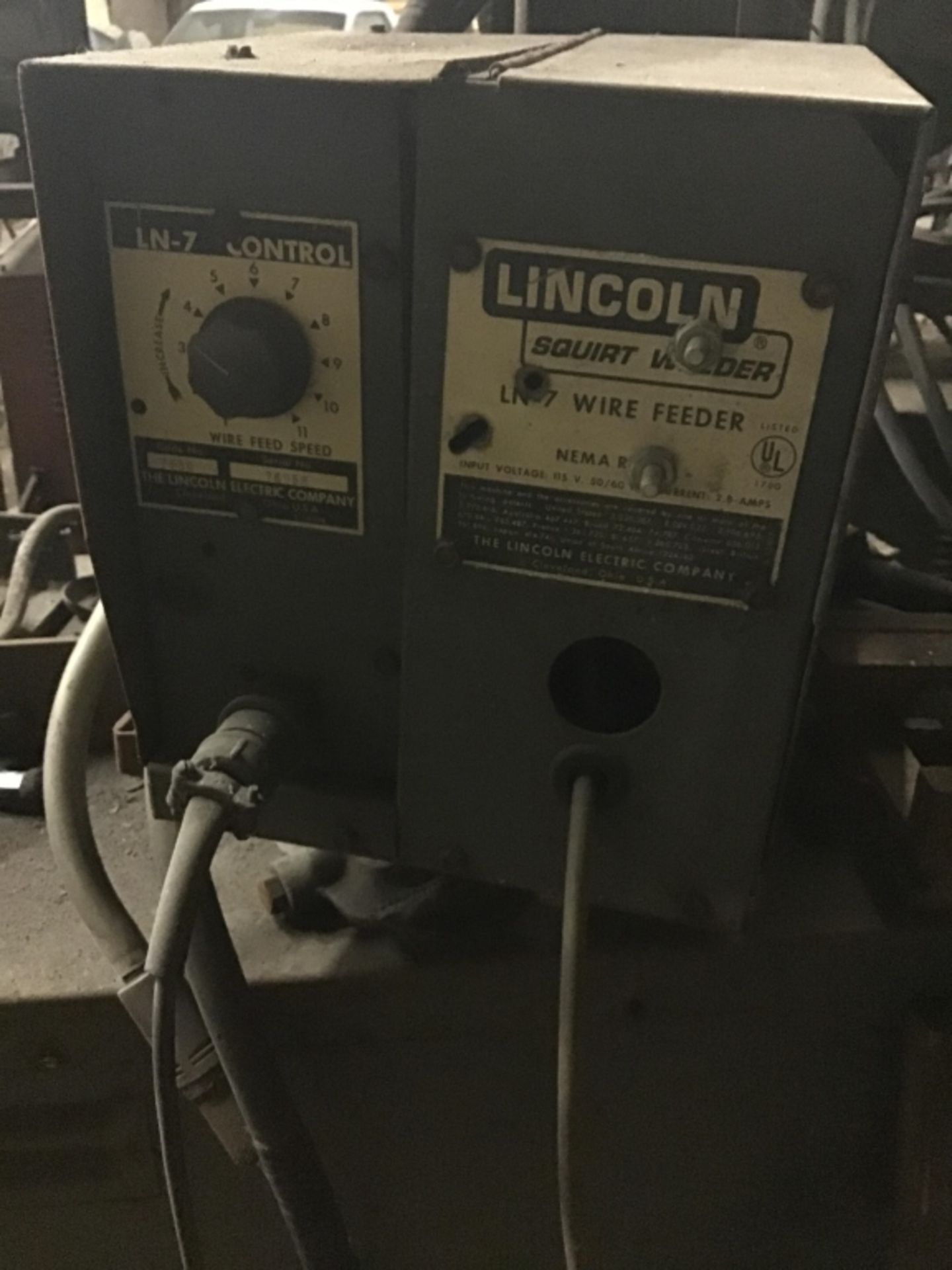 Lincoln R3S-600 constant voltage DC power source with LN-7 wire feeder tweco mig gun - Image 5 of 5