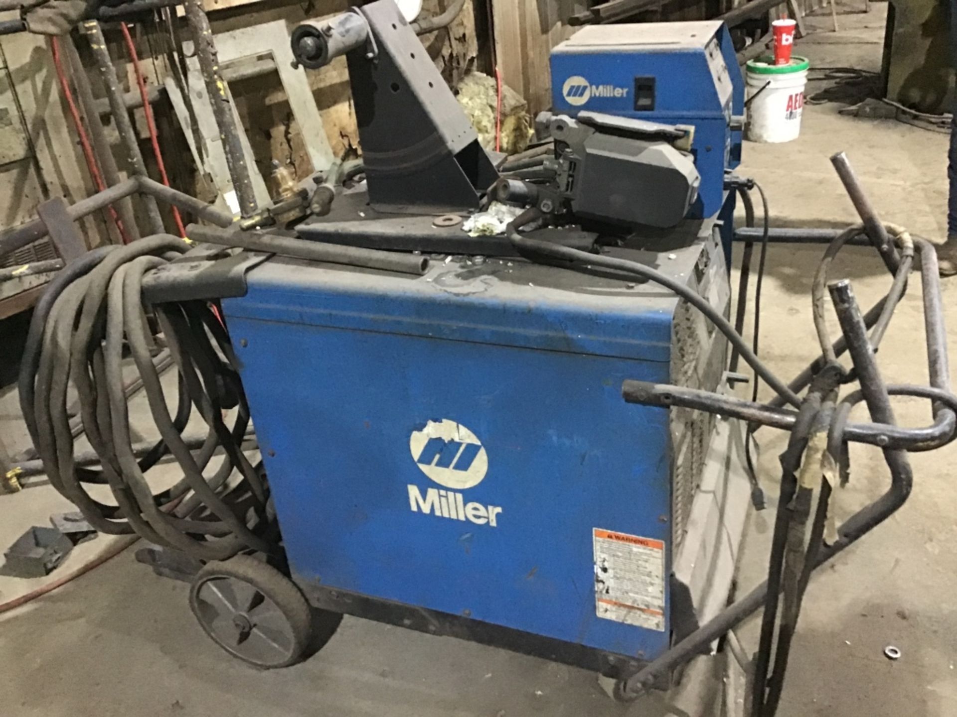 Miller CP-302 CV-DC Welding Power Source with 60 series 24 volt wire feeder - Image 2 of 4