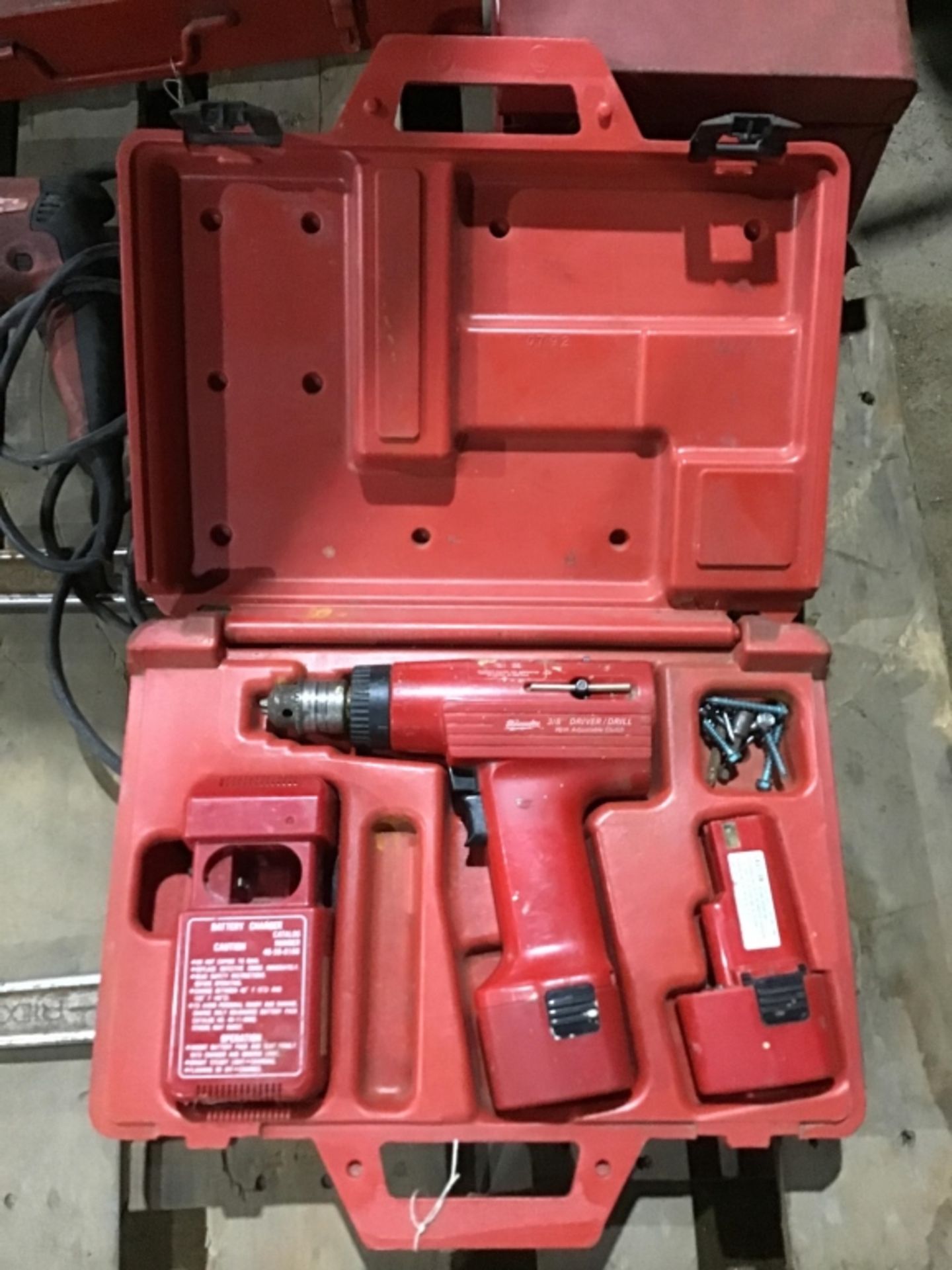 Milwaukee 3/8 cordless drill driver in case