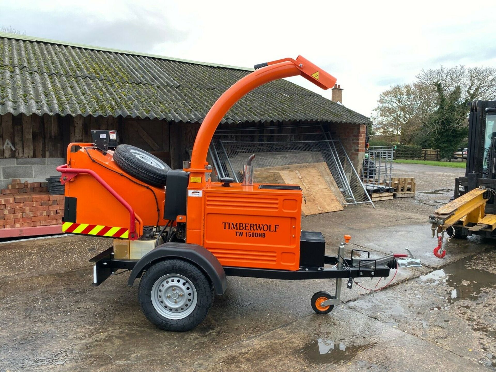 TIMBERWOLF TW150 DHB WOOD CHIPPER, KUBOTA DIESEL ENGINE *PLUS VAT* - Image 6 of 11