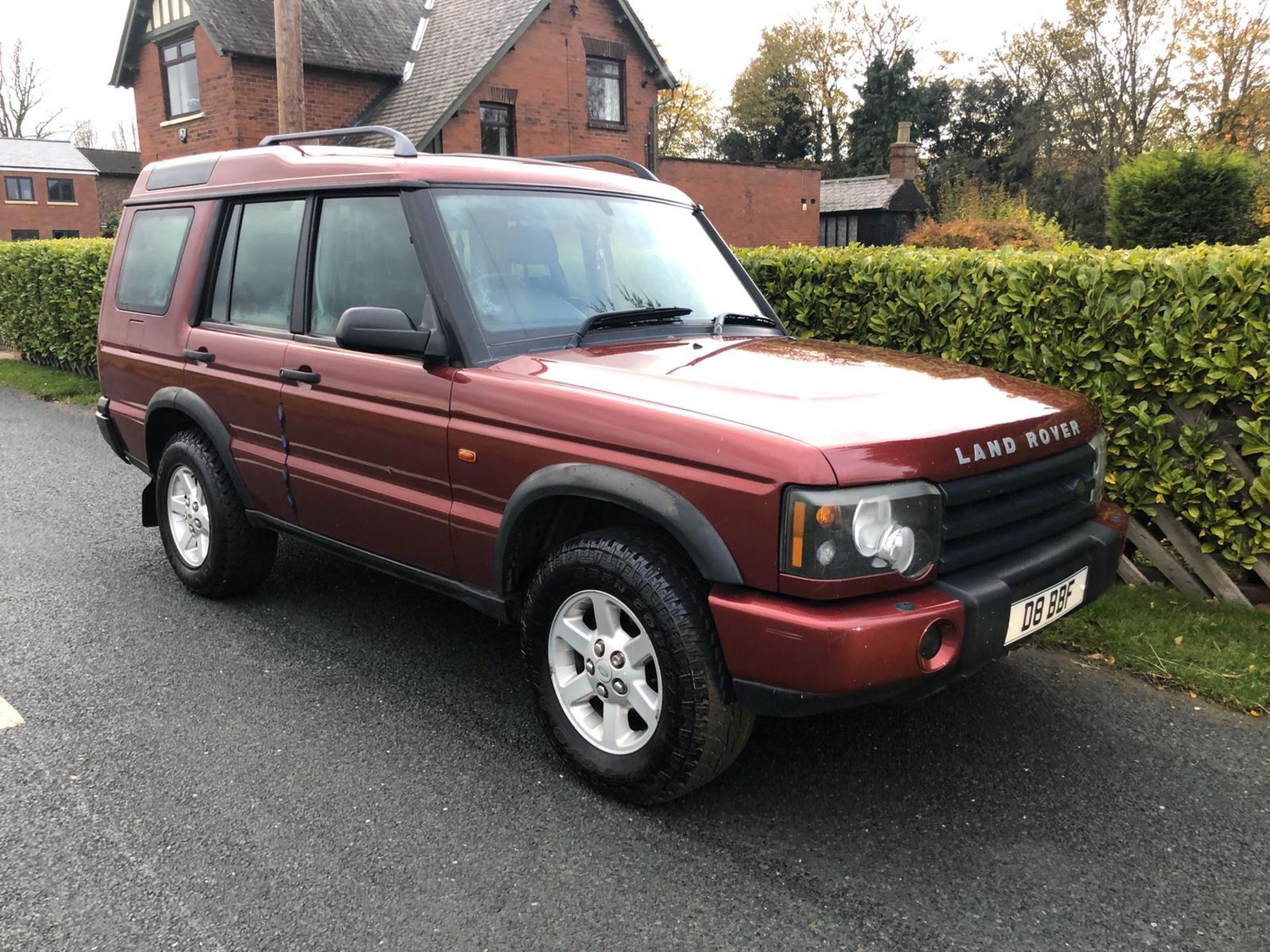 2003/03 REG LAND ROVER DISCOVERY TD5 GS 2.5 DIESEL RED 7 SEATS, PRIVATE REG INCLUDED *NO VAT*