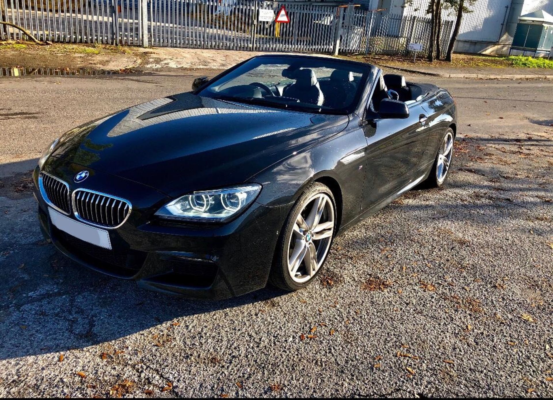2014/14 REG BMW 640D M SPORT AUTOMATIC 3.0 DIESEL BLACK CONVERTIBLE *NO VAT* - Image 2 of 14
