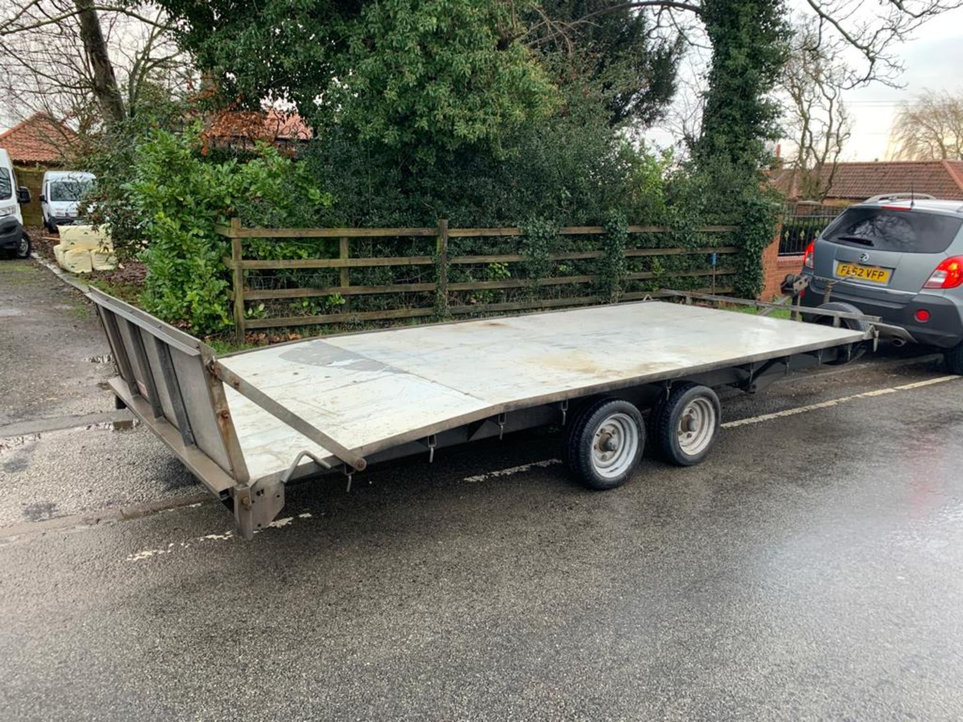 WESSEX TWIN AXLE TILT BED BEAVER-TAIL 3500 KG TRAILER *NO VAT* - Image 5 of 5