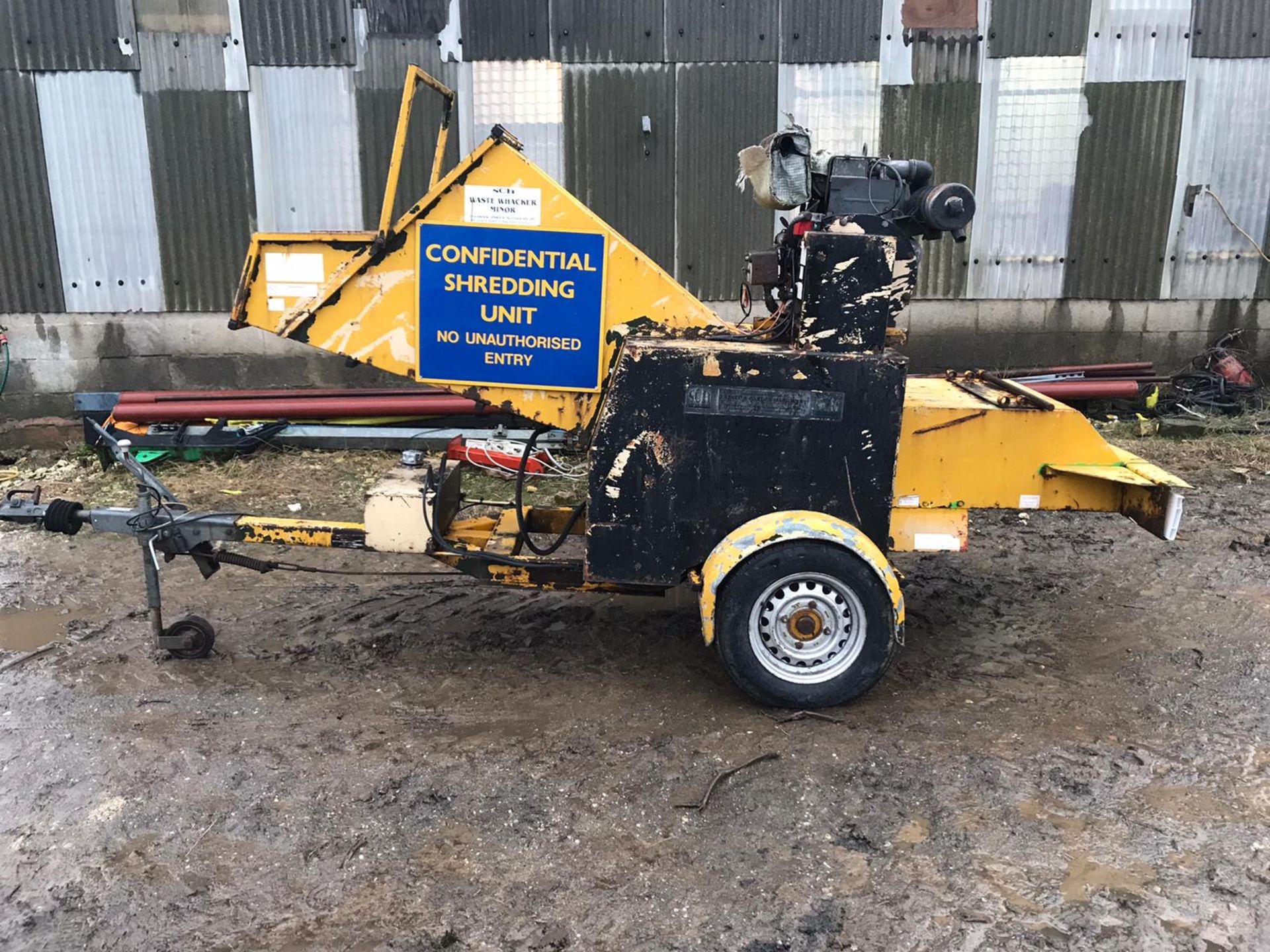 SCH WASTE WHACKER MINOR WOOD CHIPPER, MODEL WWM - FT - D, PORTABLE / TOWABLE *NO VAT* - Image 3 of 11