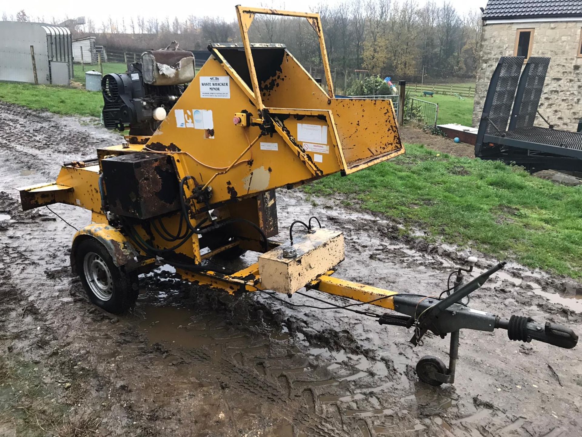 SCH WASTE WHACKER MINOR WOOD CHIPPER, MODEL WWM - FT - D, PORTABLE / TOWABLE *NO VAT*