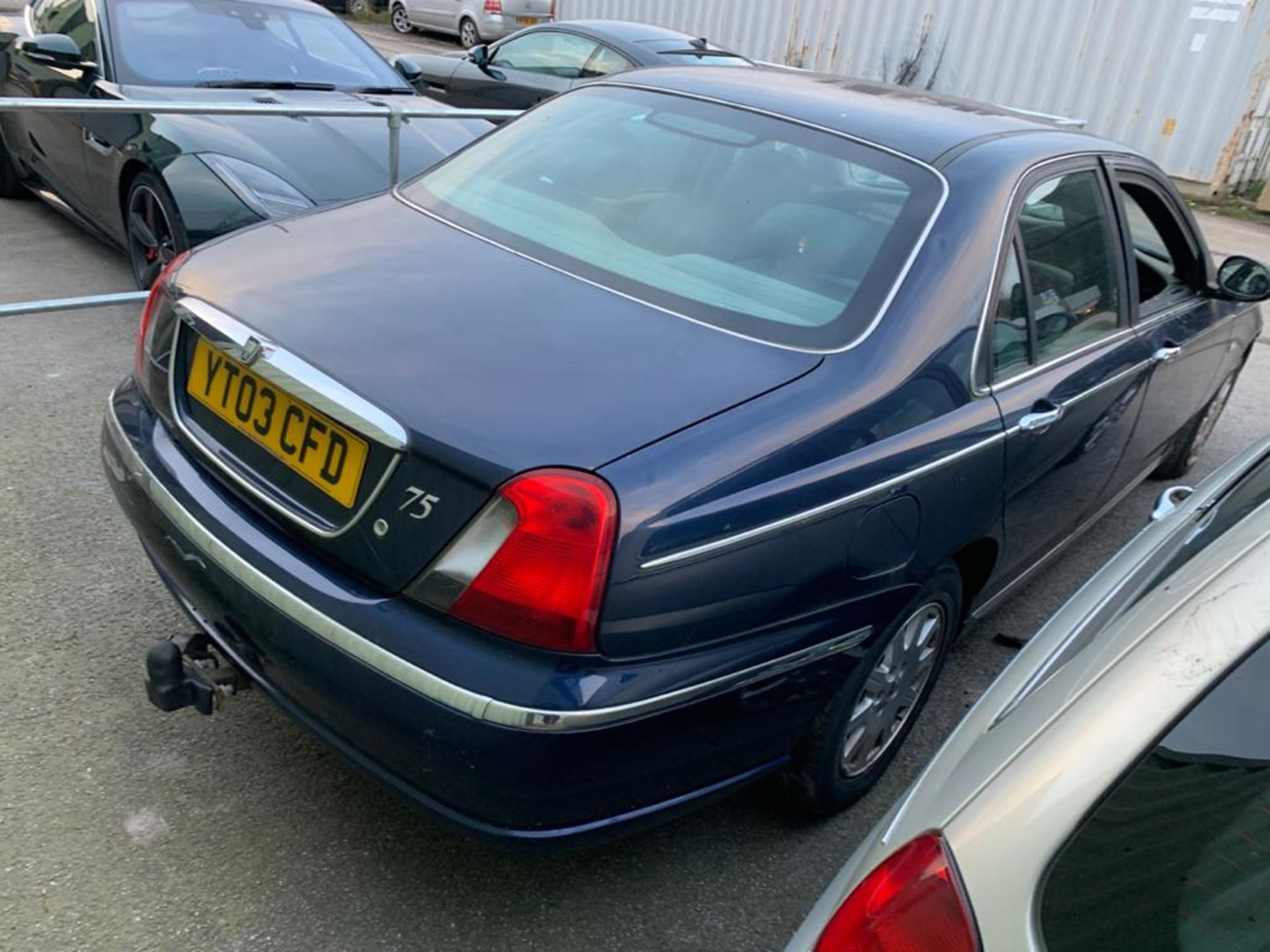 2003/03 REG ROVER 75 CONNOISSEUR 2.0 DIESEL BLUE 4 DOOR SALOON *NO VAT* - Image 3 of 5