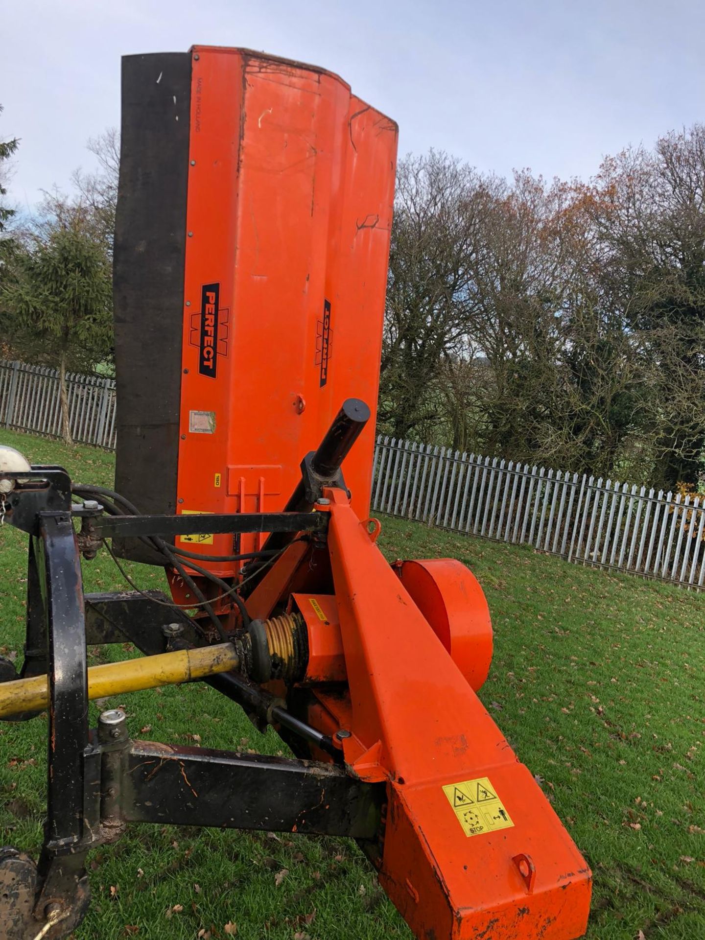 DS - 2012 PERFECT FRONT FLAIL FOR A TRACTOR ORANGE *PLUS VAT*   COLLECTION FROM PILSLEY, S45 NEAR - Image 2 of 12