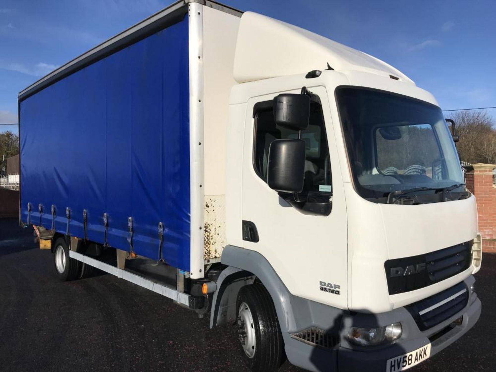 2008/58 REG DAF LF 45.160 7.5 TON 20FT CURTAIN SIDE TRUCK WITH UNDERFLOOR TAIL LIFT *PLUS VAT*