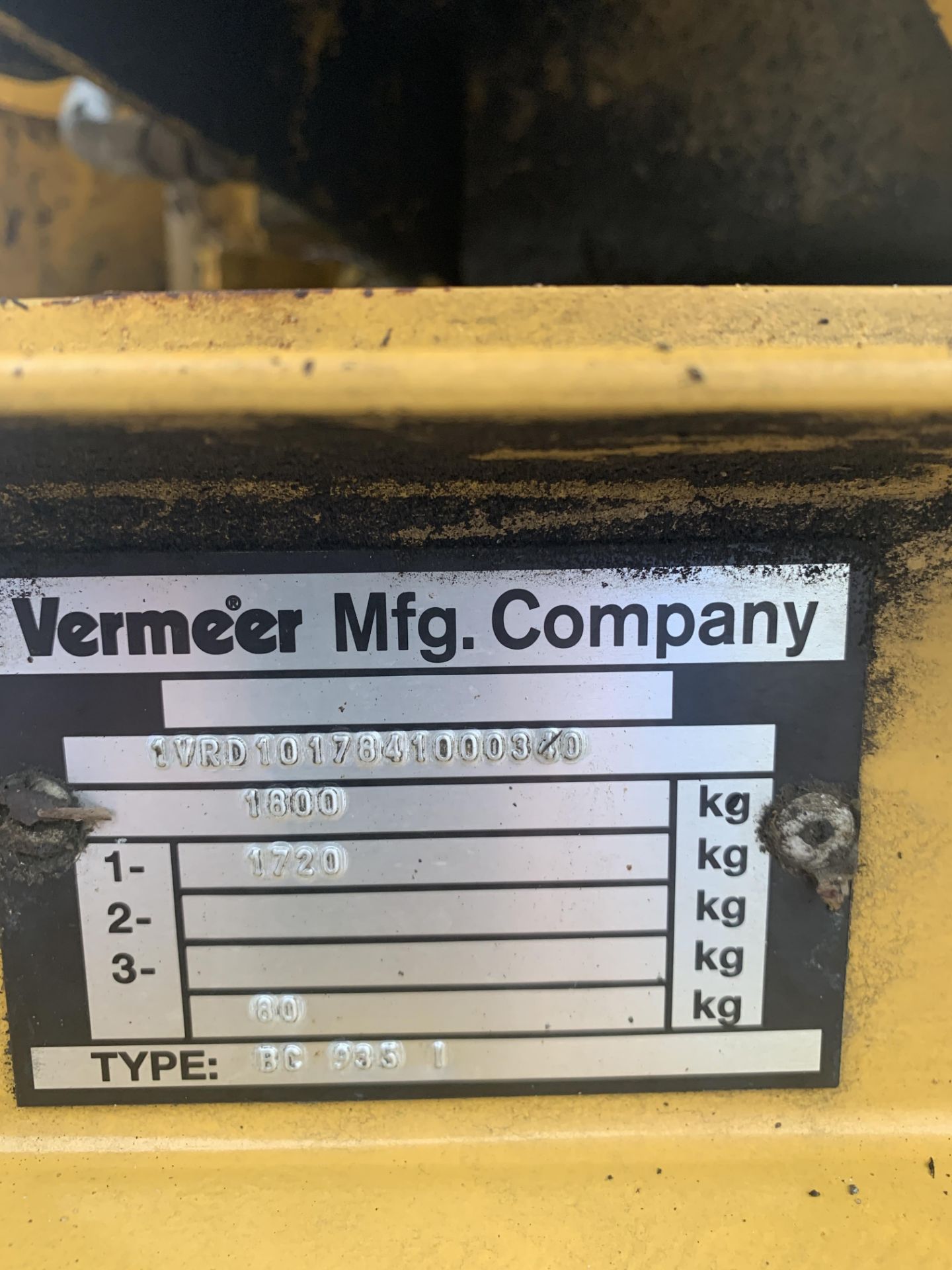 VERMEER 935I SINGLE AXLE TOWABLE WOOD CHIPPER, RUNS, WORKS AND CHIPS WELL *NO VAT* - Image 7 of 8