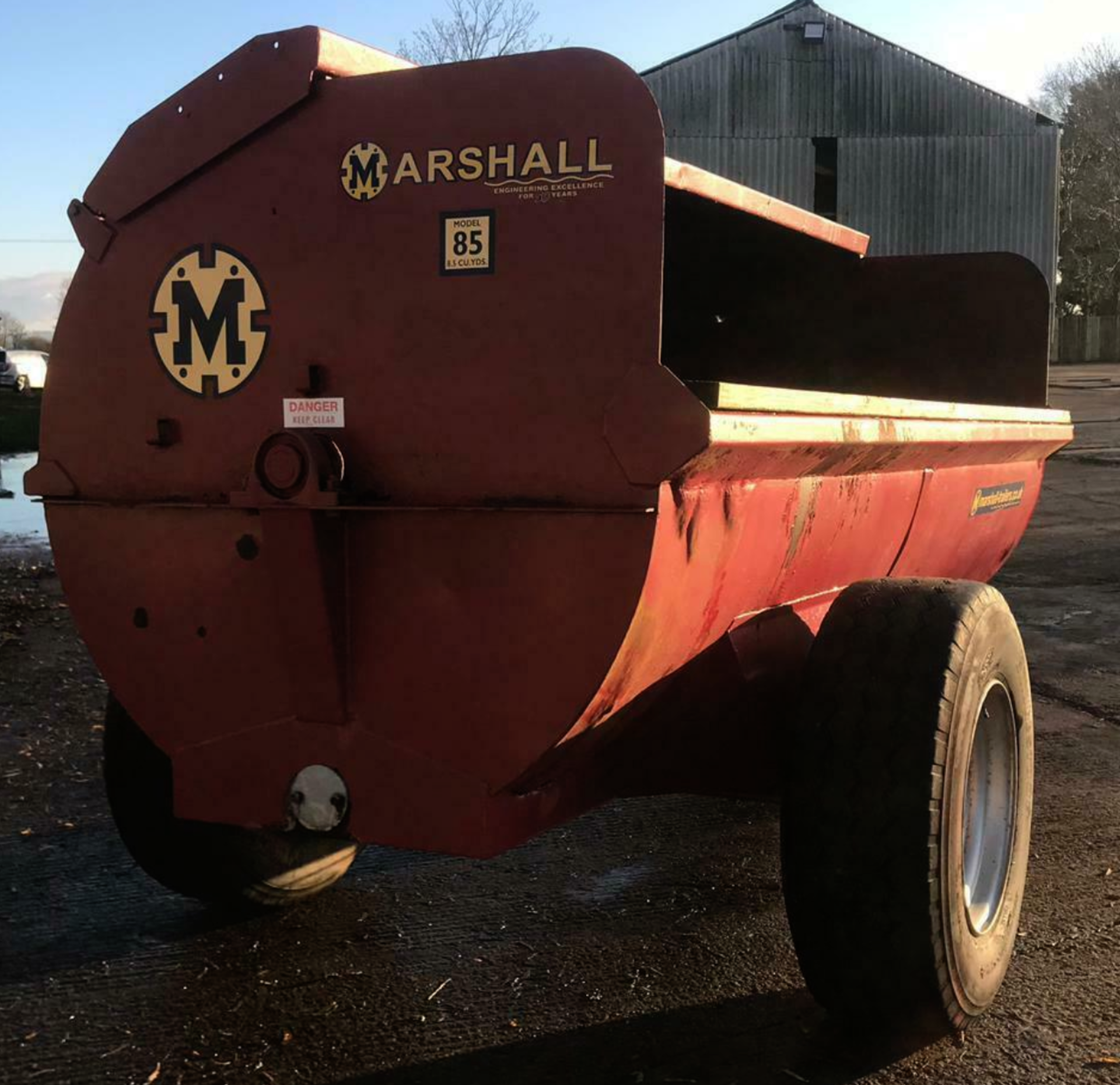 MARSHALL 85 MUCK SPREADER - GOOD CONDITION - Image 6 of 11