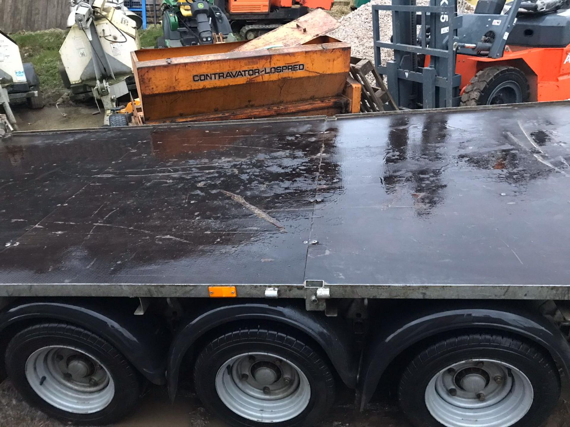 IFOR WILLIAMS TRI-AXLE FLATBED TRAILER WITH WINCH, YEAR 2019 *PLUS VAT* - Bild 5 aus 6