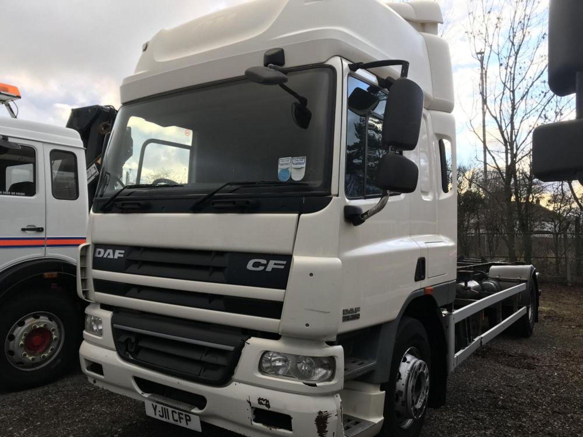 2011/11 REG DAF CF 75.360 18 TON CHASSIS CAB / DEMOUNT SLEEPER CAB MANUAL GEARBOX EURO 5 GOOD RUNNER - Bild 3 aus 17