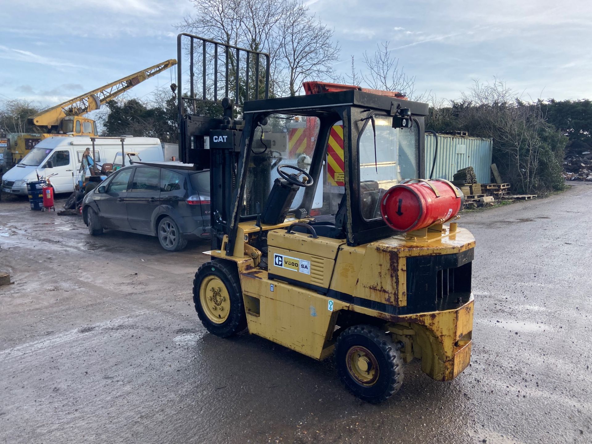 CAT V50D GAS FORKLIFT, CONTAINER SPEC MAST, 4 METER LIFT HEIGHT, ORIGINAL CONDITION *PLUS VAT* - Image 3 of 7