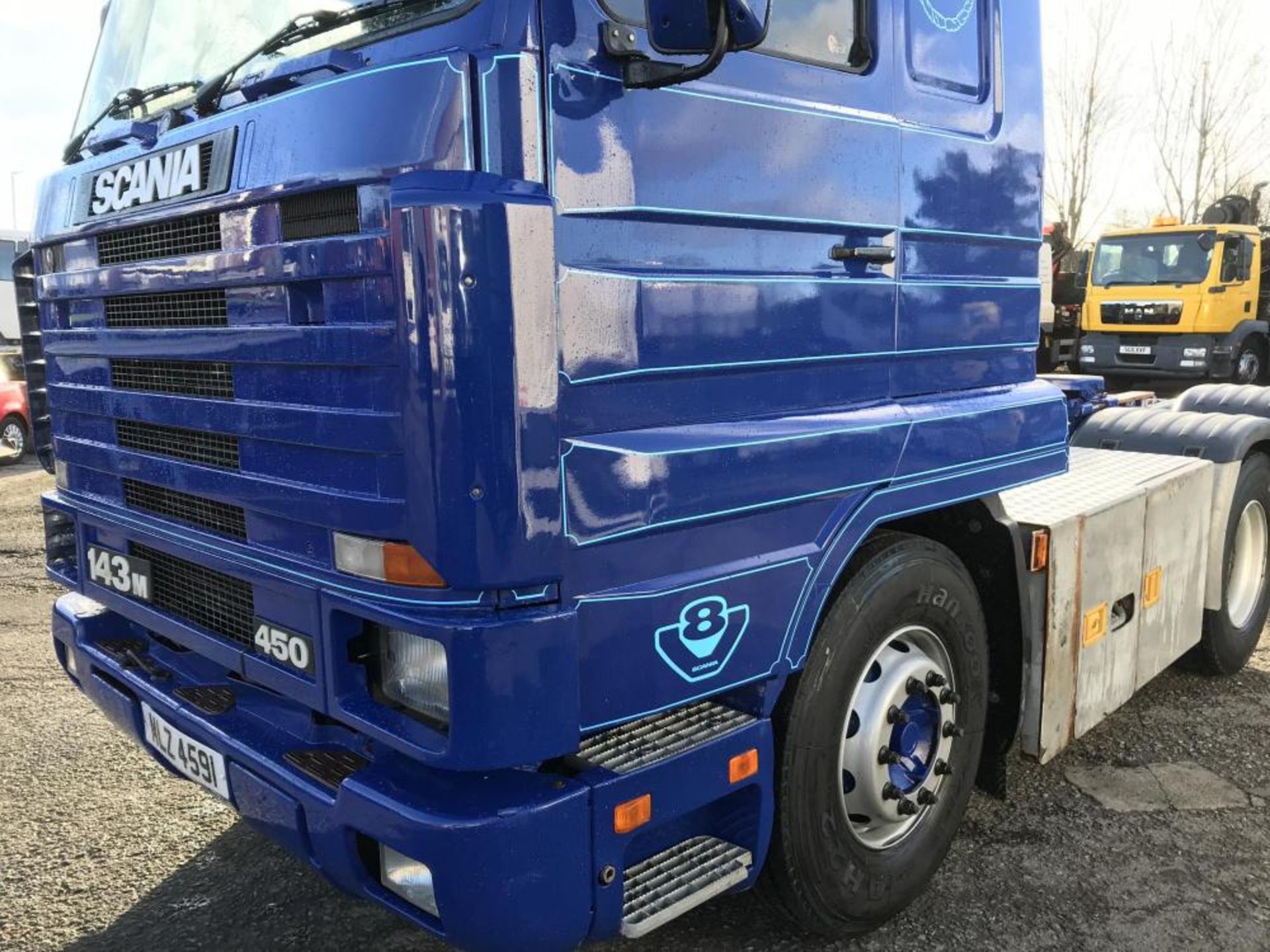 1996 SCANIA 143 450 TAG AXLE TOP LINE STREAM LINE 6X2 TRACTOR UNIT V8 GRS 900 GEARBOX GOOD RUNNER - Bild 4 aus 31