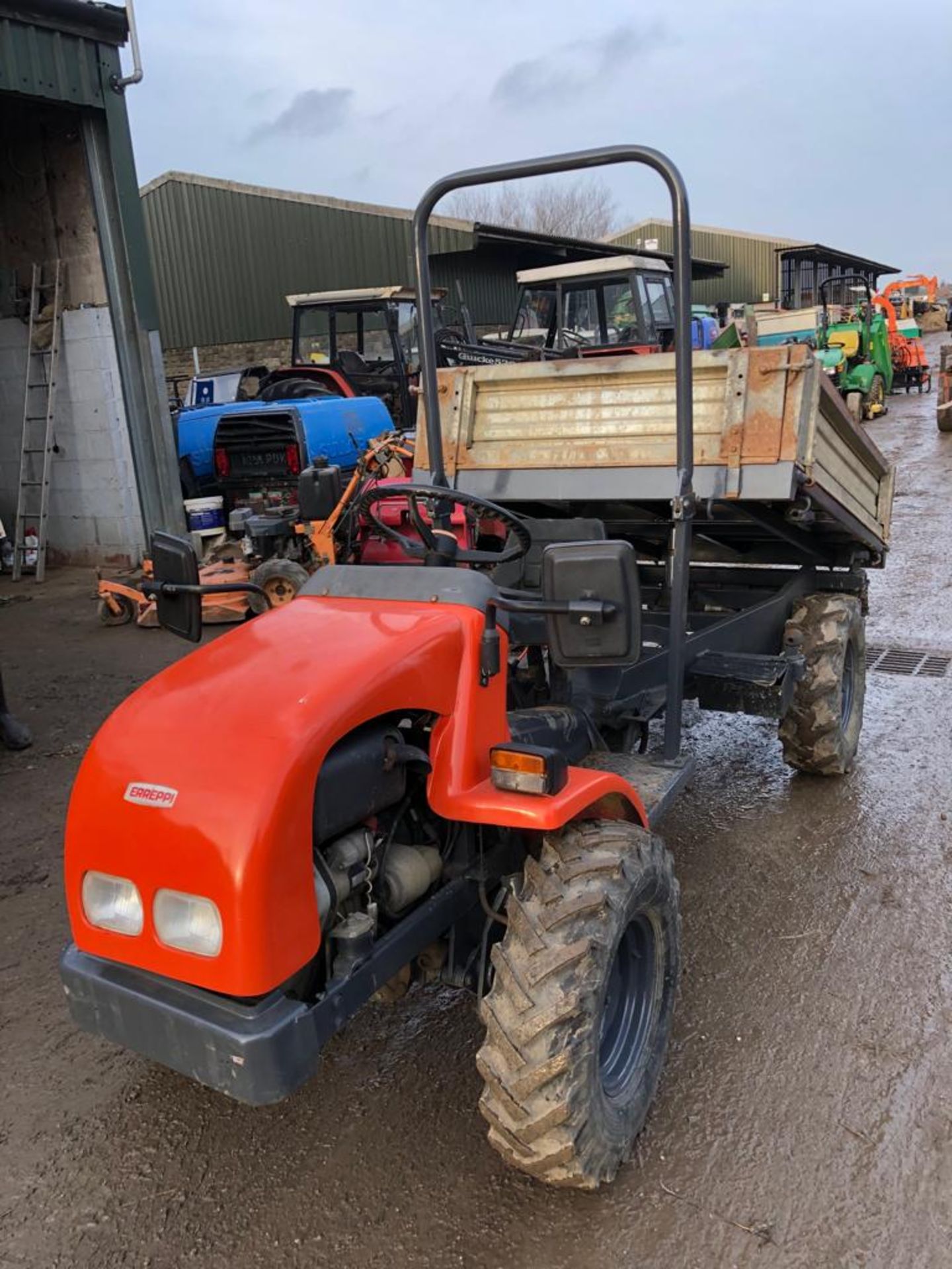 2011 ERREPPI BANTAM ORANGE 4WD 3 WAY TIPPER, STARTS, DRIVES AND TIPS *PLUS VAT* - Image 5 of 15