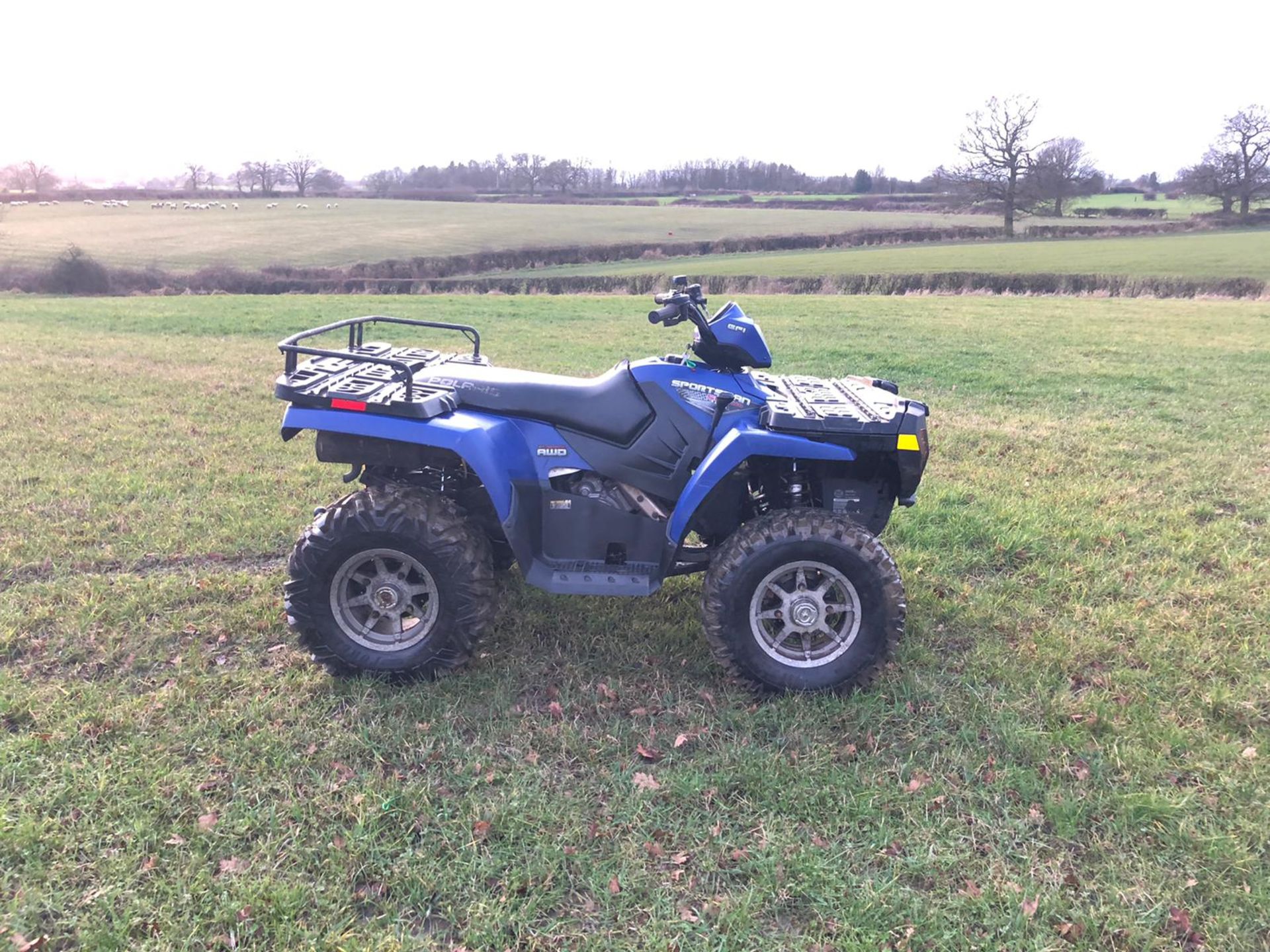 POLARIS 500HD 4 WHEEL DRIVE FARM QUAD, LOW MILES ONLY 589, FRONT WINCH, HEATED HANDLE BARS *NO VAT*