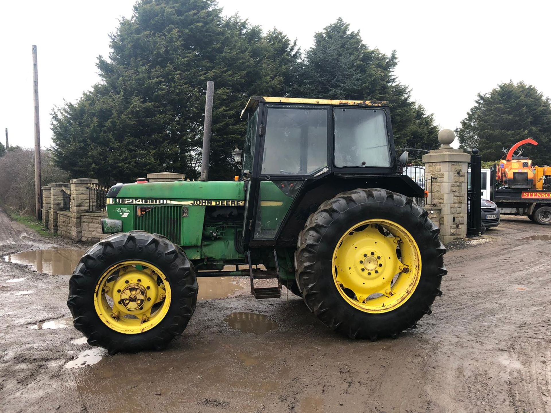 JOHN DEERE 2140 GREEN / YELLOW TRACTOR, 4 WHEEL DRIVE, RUNS, WORKS AND DRIVES *PLUS VAT* - Bild 3 aus 6