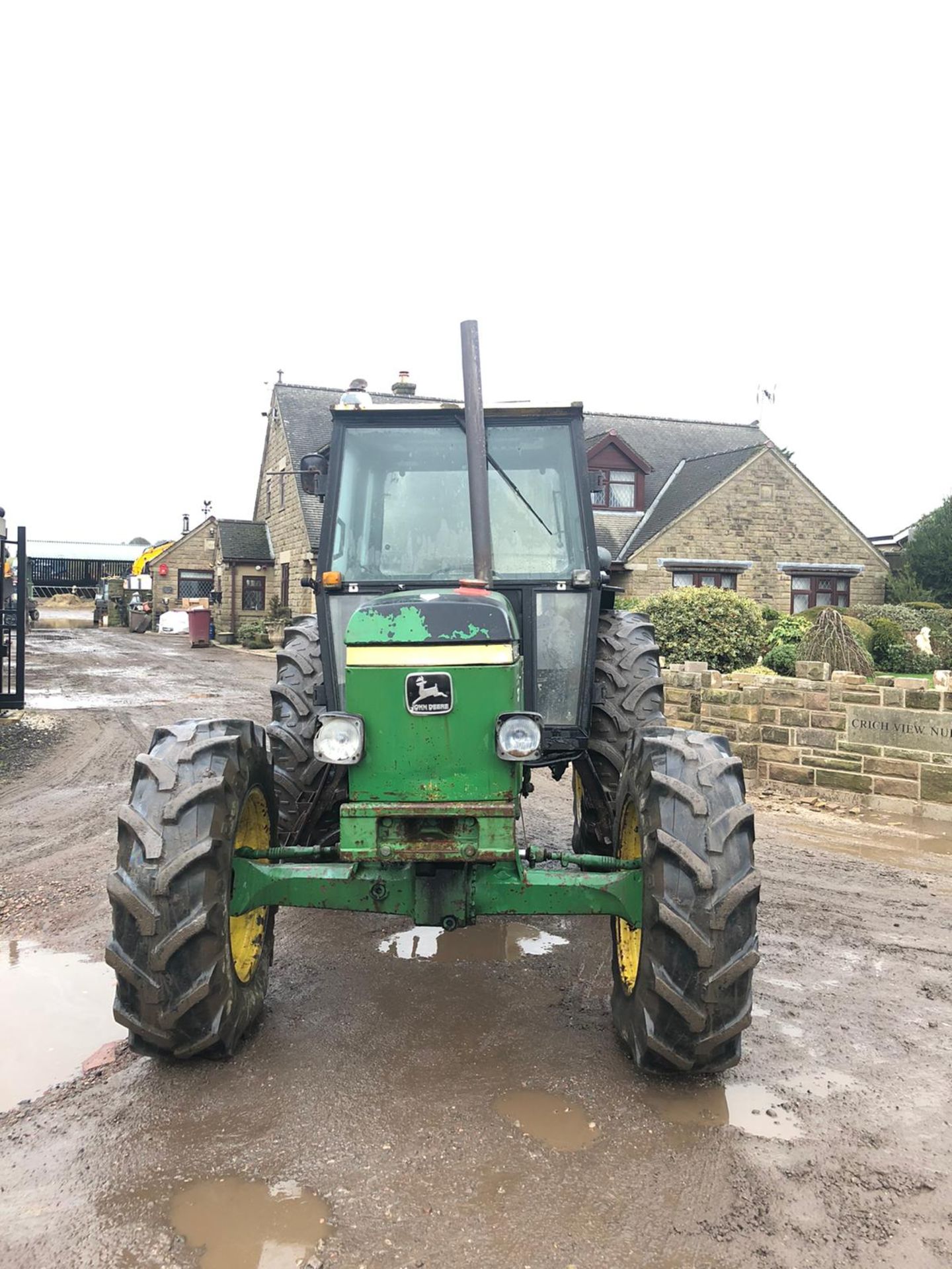 JOHN DEERE 2140 GREEN / YELLOW TRACTOR, 4 WHEEL DRIVE, RUNS, WORKS AND DRIVES *PLUS VAT* - Bild 2 aus 6