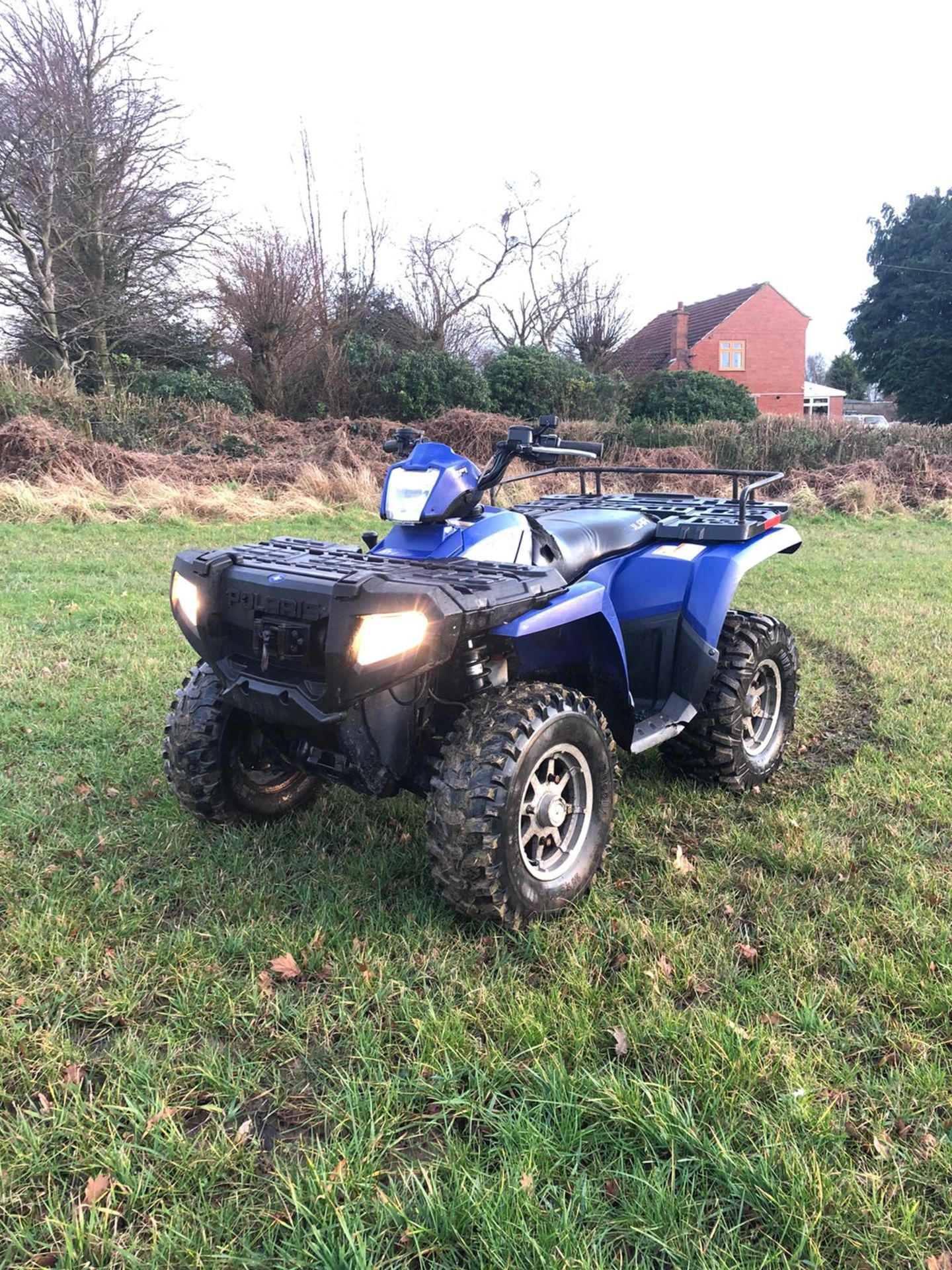 POLARIS 500HD 4 WHEEL DRIVE FARM QUAD, LOW MILES ONLY 589, FRONT WINCH, HEATED HANDLE BARS *NO VAT* - Image 3 of 11