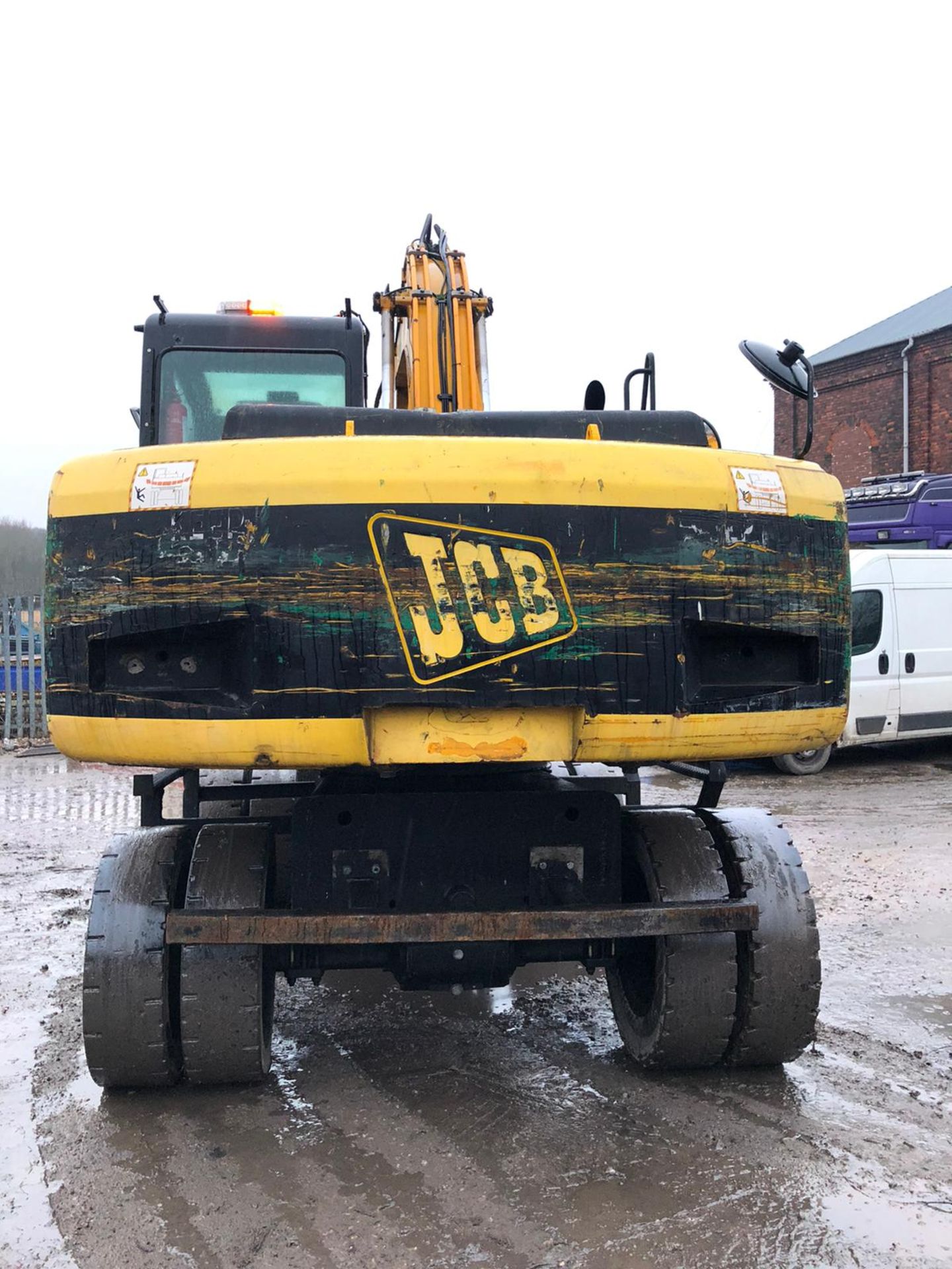JCB JS160W WHEELED EXCAVATOR WITH GRAB, SHOWING 8800 HOURS, RUNS, WORKS AS IT SHOULD *PLUS VAT* - Image 6 of 6