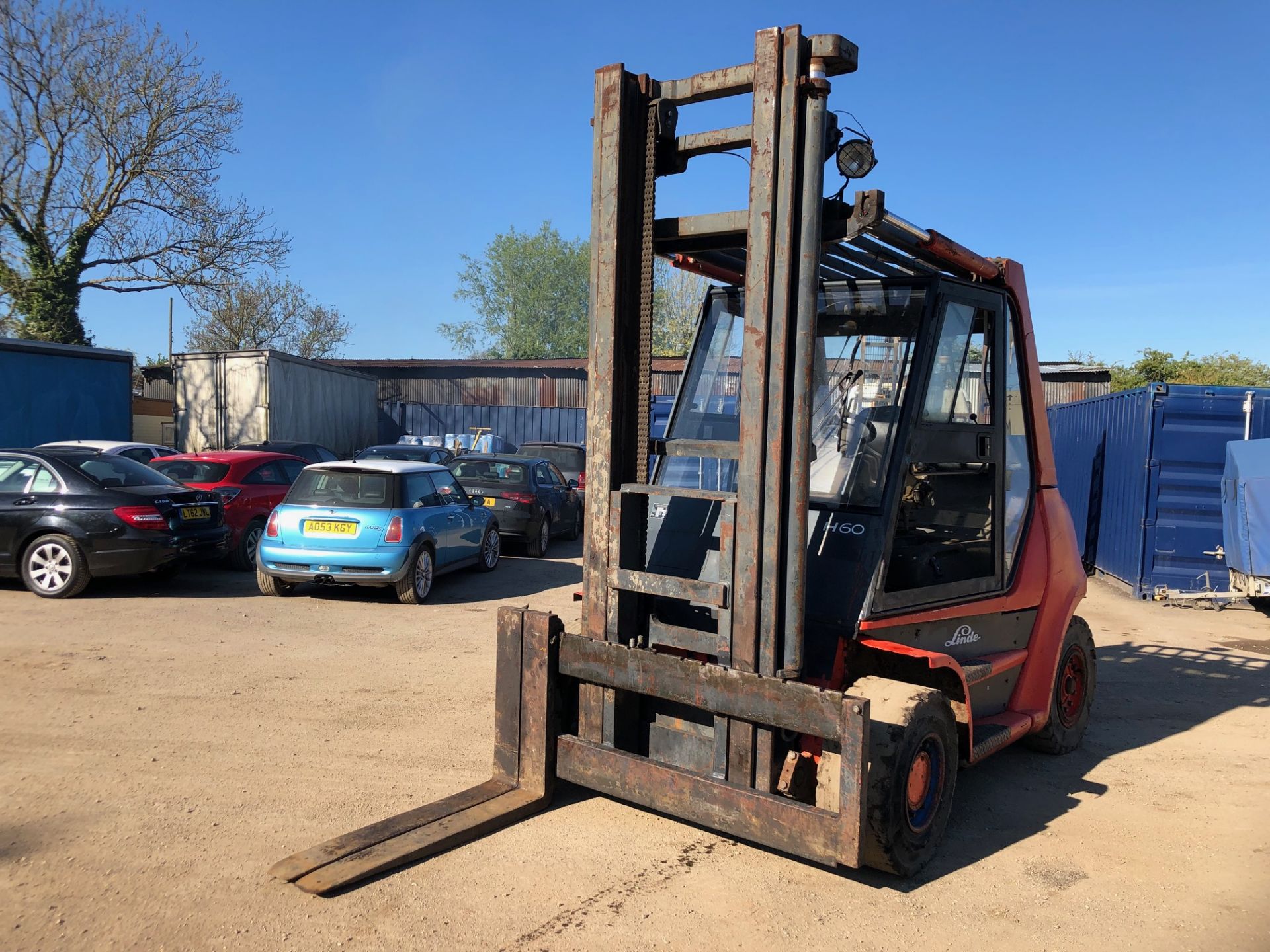 1996 LINDE H60 6 TON DIESEL FORKLIFT, MACHINE NOT RUNNING *PLUS VAT* - Image 3 of 4