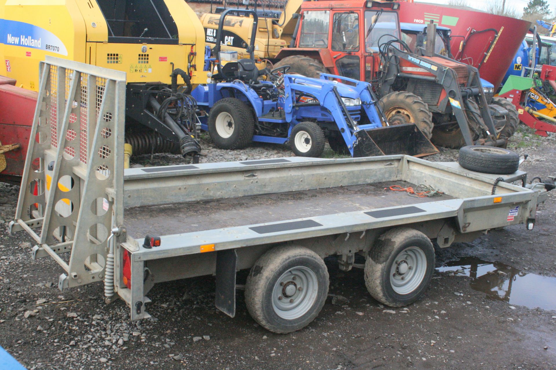 IFOR WILLIAMS GX125HD TWIN AXLE PLANT TRAILER, C/W DROP DOWN REAR RAMP & SPARE WHEEL *PLUS VAT* - Image 2 of 8