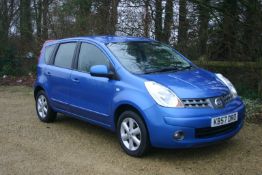 2008/57 REG NISSAN NOTE ACENTA 1.4 PETROL BLUE MPV, SHOWING 2 FORMER KEEPERS *NO VAT*