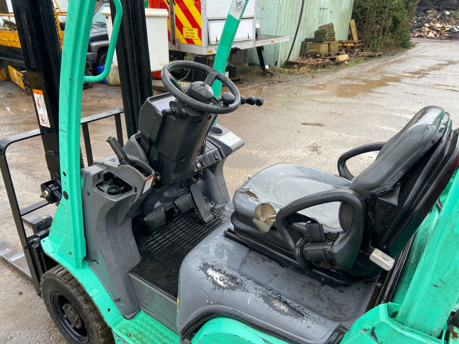 2008 MITSUBISHI FG18 1.8 TON GAS FORKLIFT, SIDE SHIFT, RUNS WELL & ALL OPERATIONS WORKING *PLUS VAT* - Image 5 of 5