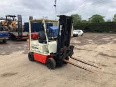 KALMAR 1.75 TON GAS FORKLIFT, GOOD TRANSMISSION, AND HYDRAULICS *PLUS VAT*