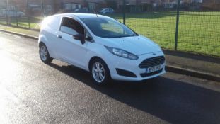 2015/15 REG FORD FIESTA ECONETIC TECH TDCI 1.6 CAR DERIVED VAN, SHOWING 0 FORMER KEEPERS *NO VAT*