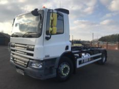 2013/63 REG DAF CF 65.220 18 TON HOOK LOADER HIAB MULTILIFT MANUAL GEARBOX STEEL SUSPENSION