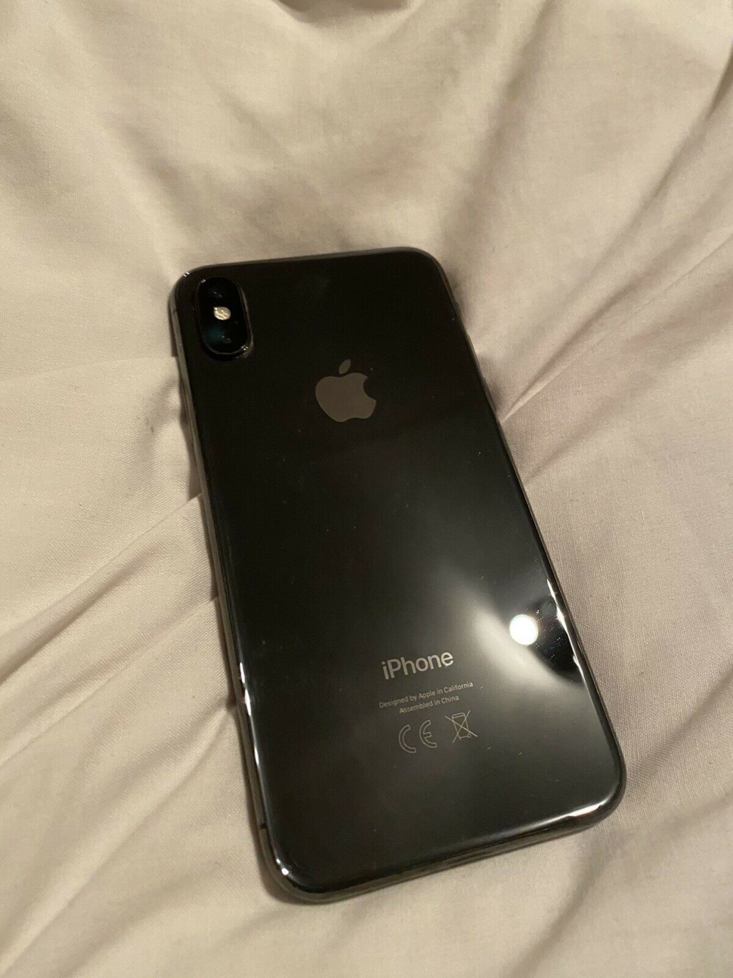 NO RESERVE! APPLE IPHONE X BLACK 64GB UNLOCKED, FACE ID NOT WORKING, C/W ORIGINAL BOX ETC *NO VAT* - Image 2 of 4