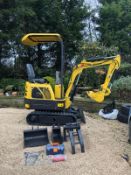 2020 NEW & UNUSED MINI TRACKED EXCAVATOR MICRO RHINOCEROS XN08 C/W 3 X BUCKETS & GRAPPLE *PLUS VAT*