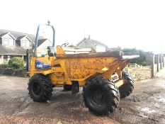 THWAITES 6 TON STRAIGHT TIP DUMPER, YEAR 2006, 4 WHEEL DRIVE, RUNS, DRIVES AND TIPS *PLUS VAT*